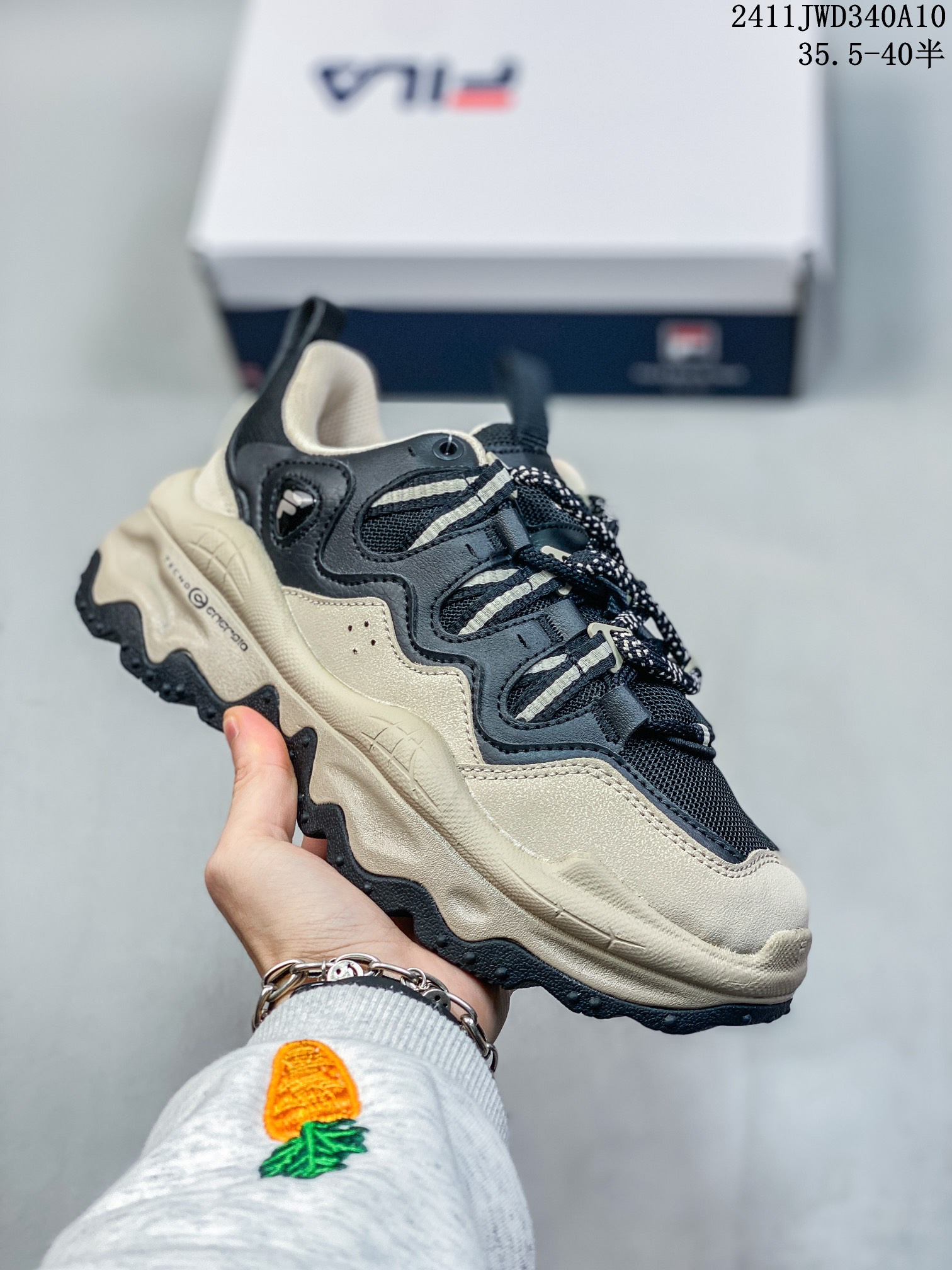 ID:xnm FILA FUSION斐乐官方男鞋老爹鞋2024新款休闲鞋厚底运动鞋QD96 DX