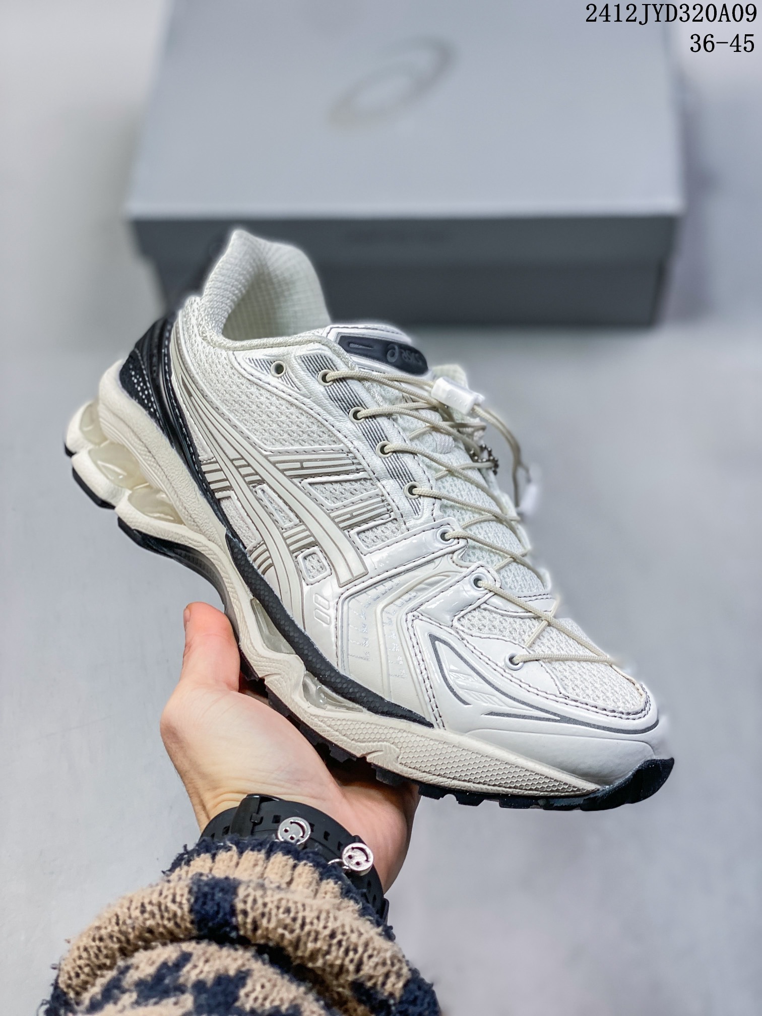 公司级ASICS/亚瑟士 透气网眼鞋面配合部分合成革材质 采用全新AHAR+橡胶材质,更加耐磨❗️日本专业跑鞋品牌·ASICS/亚瑟士 GEL-KAYANO 14 户外越野休闲运动跑步鞋. Size:如图所示 12JYD320A09