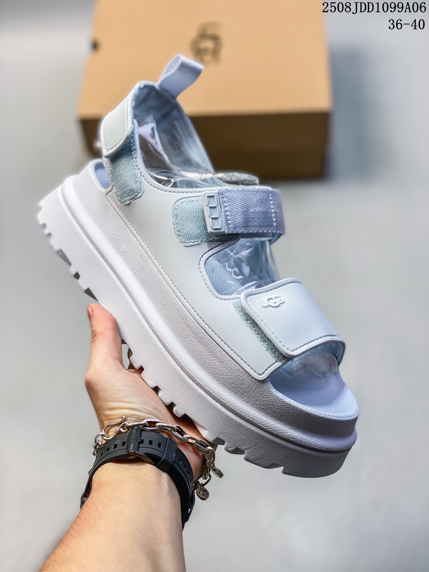🈴️ UGG GOLDENGLOW nuevas sandalias de verano informales y cómodas con suela gruesa y velcro No.: 109924 Artí…