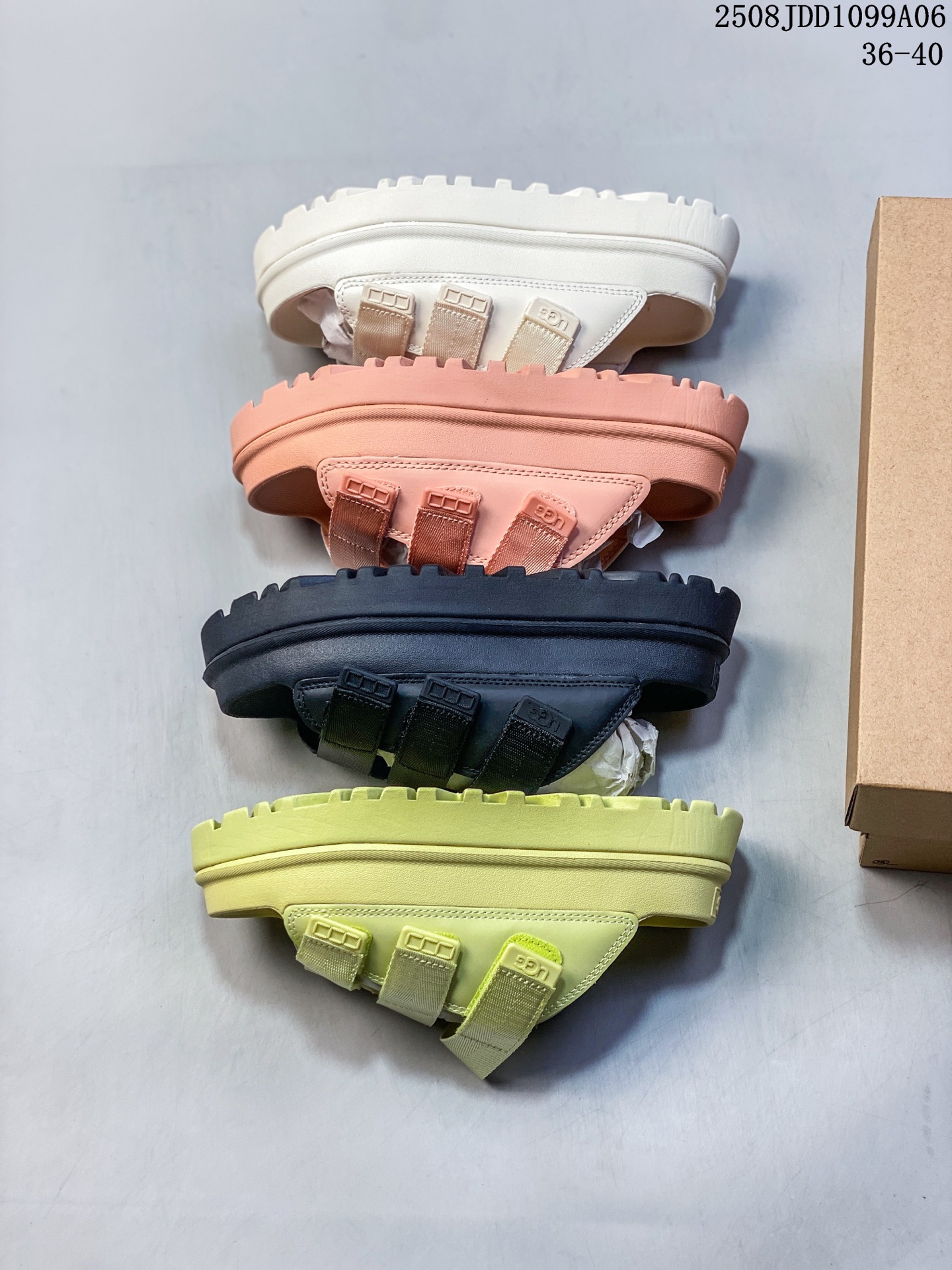 🈴️ UGG GOLDENGLOW nuevas sandalias de verano informales y cómodas con suela gruesa y velcro No.: 109924 Artí…