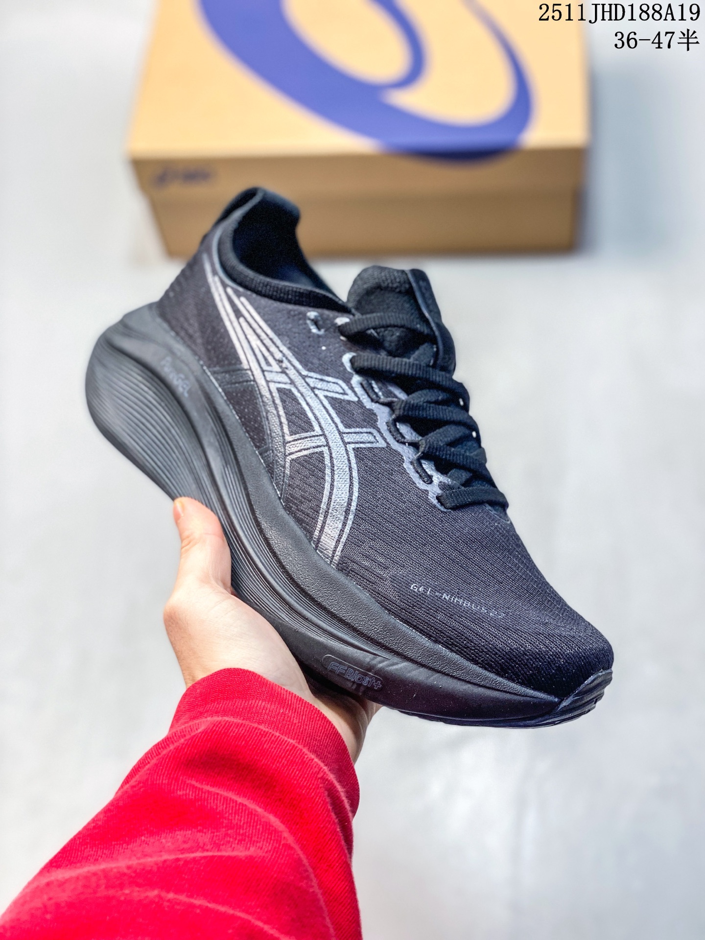 💰P150🔹Asics Gel-Nimbus 27 亚瑟士厚底减震跑步鞋 织物材质运动鞋 真标带半码 尺码见图               #ESS26251120
11JHD188A19