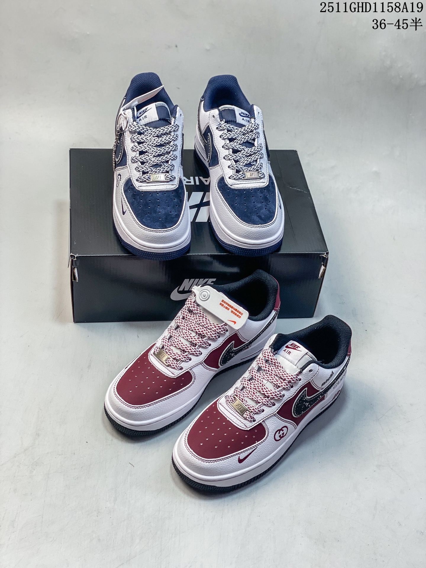 🈴️💰250
海外限量发售！公司级NIke Air Force 1 '07 Low “OFF-WHITE联名——深蓝鬼脸”空军一号 低帮 运动鞋 休闲鞋 折边针车 工艺难度大 原楦头原纸板 原装鞋盒 定制五金配件 内置全掌气垫 原厂鞋底 
货号：HV5999-002
Size：36 36.5 37.5 38 38.5 39 40 40.5 41 42 42.5 43 44 44.5 45
11GHD1158A19