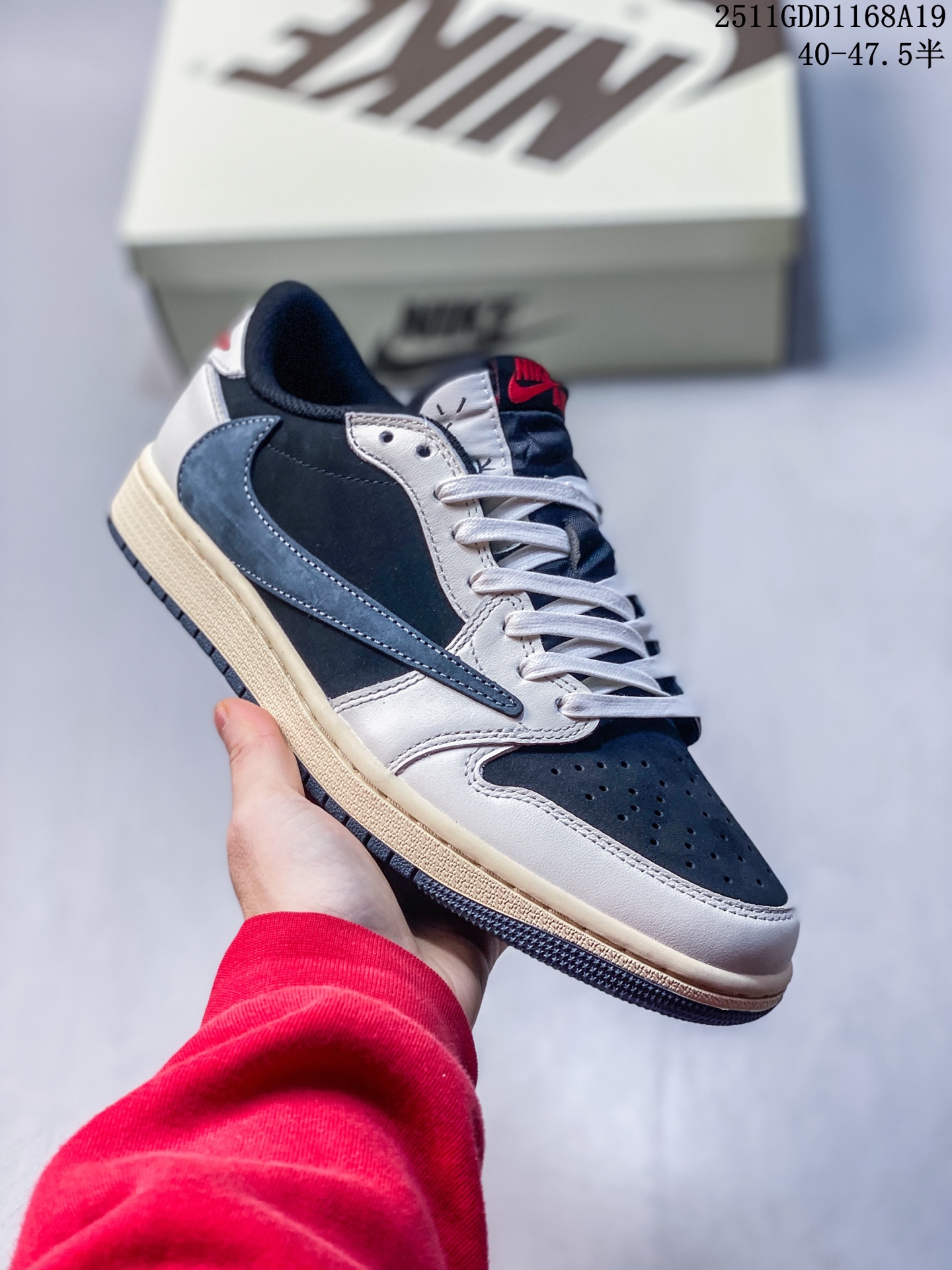 💰220
Jordan Air Jordan 1 Retro Low OG 时尚舒适 防滑耐磨 低帮 复古篮球鞋 男款 白灰
主货号DM7866-040
尺码40-47.5带半码
11GGD1168A19