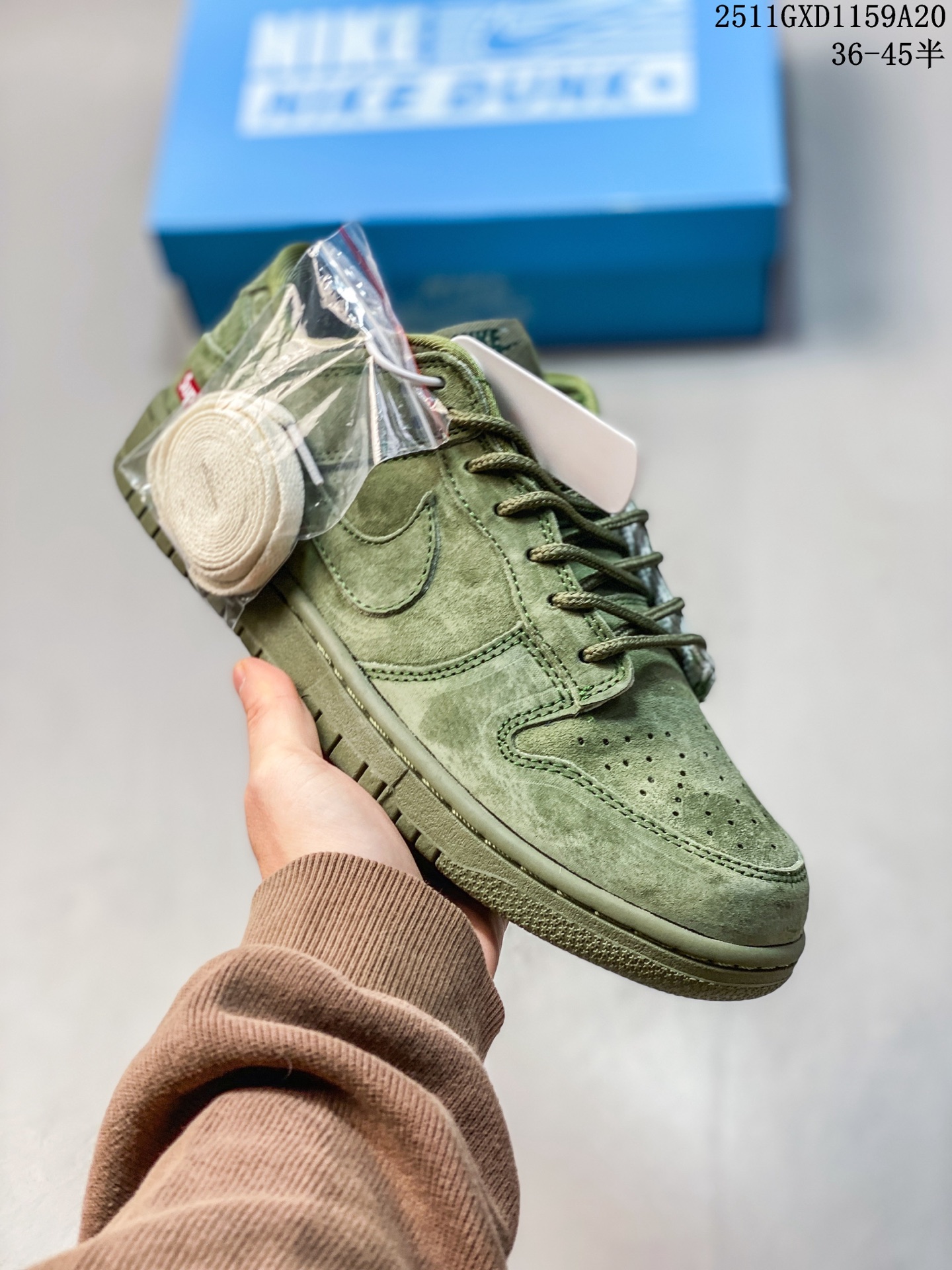 💰260
海外爆款限量发售!高端定制Nike SB Dunk Low “Superme联名------军绿麂皮” 高端定制 低帮休闲板鞋 定制鞋盒 大厂纯原品质出货 超高清洁度 皮料切割干净无任何毛边 细节完美
货号:SD8888-003
Size:36 36.5 37.5 38 38.5 39 40 40.5 41 42 42.5 43 44 44.5 45
11GXD1159A20