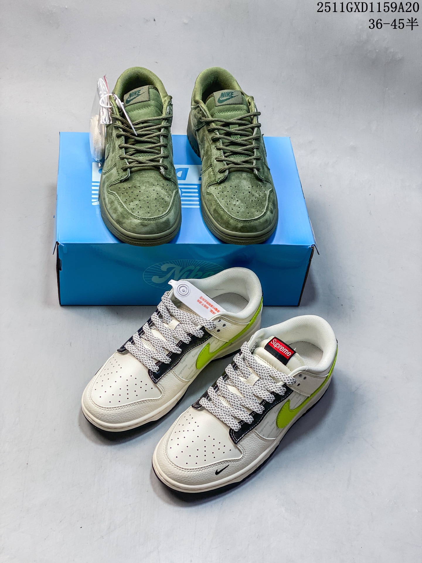 🈴️💰260
海外爆款限量发售!高端定制Nike SB Dunk Low “Superme联名------军绿麂皮” 高端定制 低帮休闲板鞋 定制鞋盒 大厂纯原品质出货 超高清洁度 皮料切割干净无任何毛边 细节完美
货号:SD8888-003
Size:36 36.5 37.5 38 38.5 39 40 40.5 41 42 42.5 43 44 44.5 45
11GXD1159A20