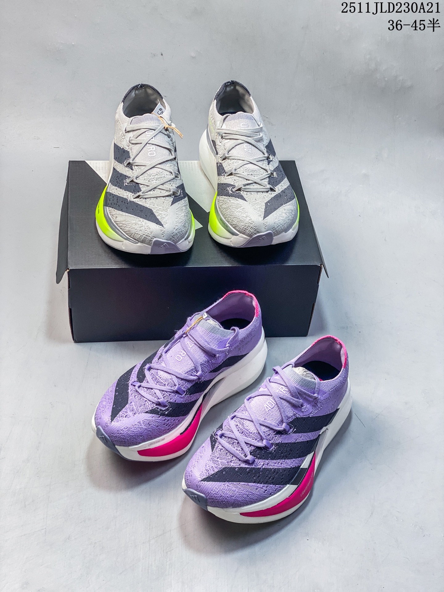 🈴️💰200
公司级✅Adidas Adizero Prime X 3.0 Strung箱根系列 专业竞训 碳板碳柱 阿迪达斯 经典马拉松跑步鞋
整体采用前作的设计语言 并且对后者的细节进行升级 马拉松和长距离路跑的性能极限设计而生
货号:JQ2801
尺码:36 36.5 37 38 38.5 39 40 40.5 41 42 42.5 43 44 45
ID:JSD101-AZZ
11JLD230A21