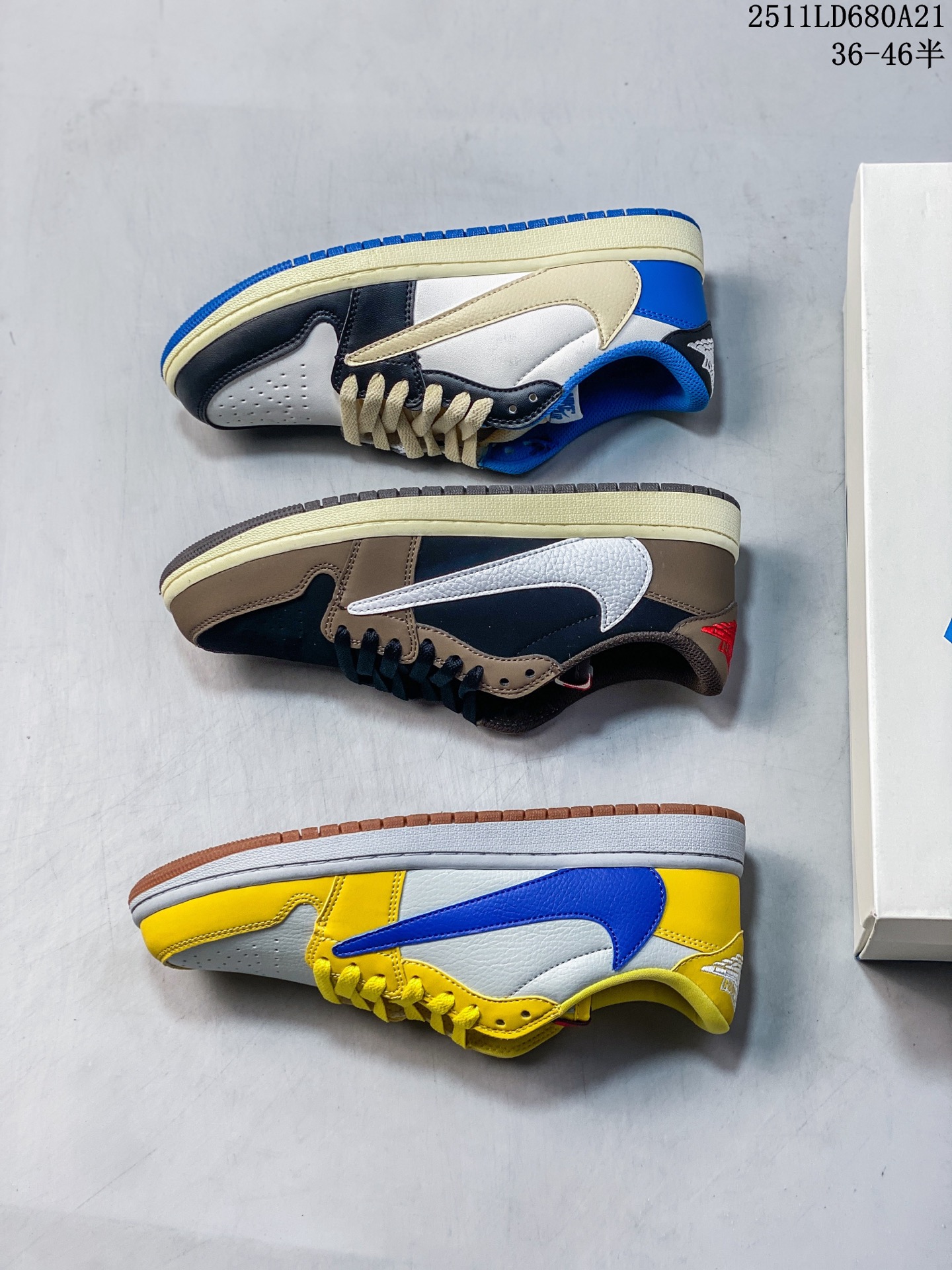 🈴️💰100
Nike Air Jordan 1 x Travis Scott AJ1倒勾 乔一倒钩 耐克 低帮文化篮球鞋
货号:DM7866-140
尺码:36 36.5 37.5 38 38.5 39 40 40.5 41 42 42.5 43 44 45 46
11LD680A21