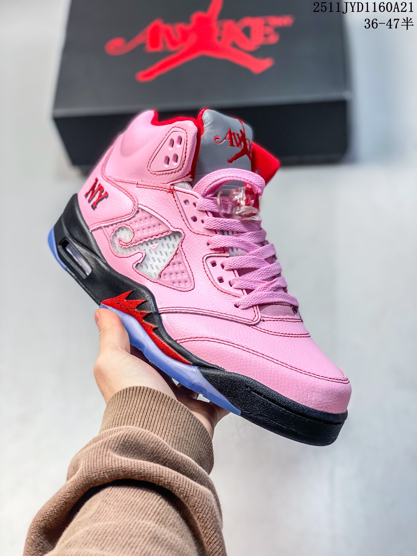 💰170
Awake NY x Jordan Air Jordan 5 Arctic Pink 柔软舒适 防滑耐磨 中帮 复古篮球鞋 男女同款 粉色
主货号:DV4982-600
尺码36-47带半码
11JYD1160A21