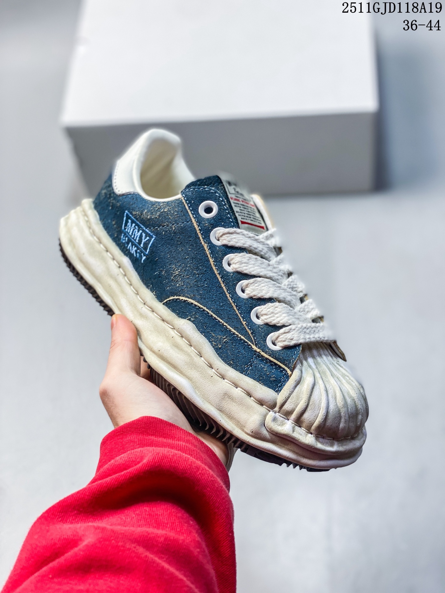 💰230
公司级✅余文乐挚爱单品 复古溶解风 日本概念时装设计师･三原康裕品牌MMY/Maison MIHARA YASUHIRO Original Sole Canvas Low 变形溶解雪糕底低帮帆布拼接面料 休闲百搭板鞋·Size:36-45
ID：329GJD1120
11GJD118A19