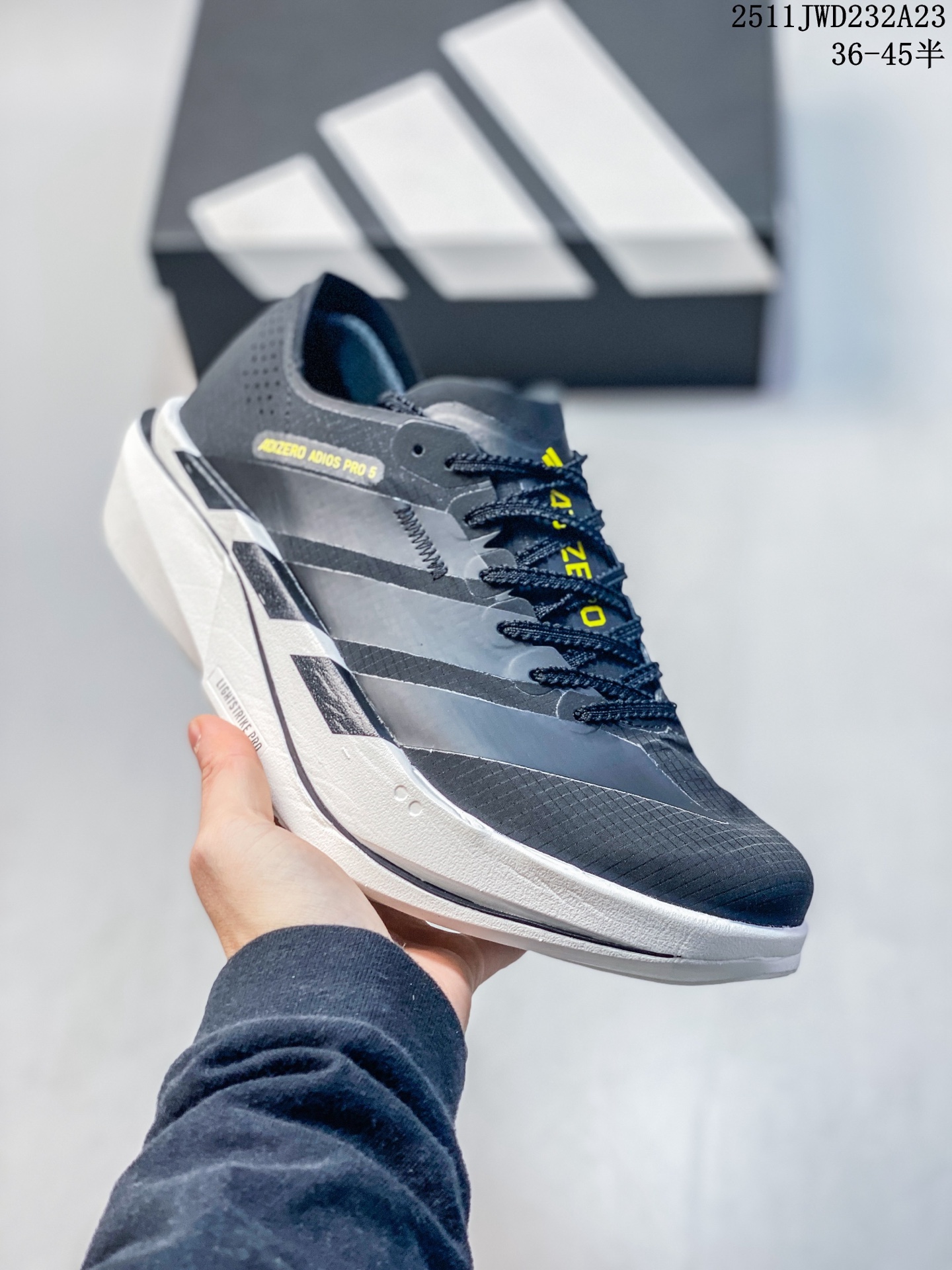 💰180
公司级✅Adidas Adizero Adios 5 M 阿迪达斯 马拉松飞线贾卡轻质透气休闲运动跑步鞋
采用双层透气网纱 Flywire动态飞线绑缚鞋面材质 内置Zoom小气垫装置
货号:K18288
尺码:36 36.5 37 38 38.5 39 40 40.5 41 42 42.5 43 44 45
ID:JGD101-AZK
11JWD232A23