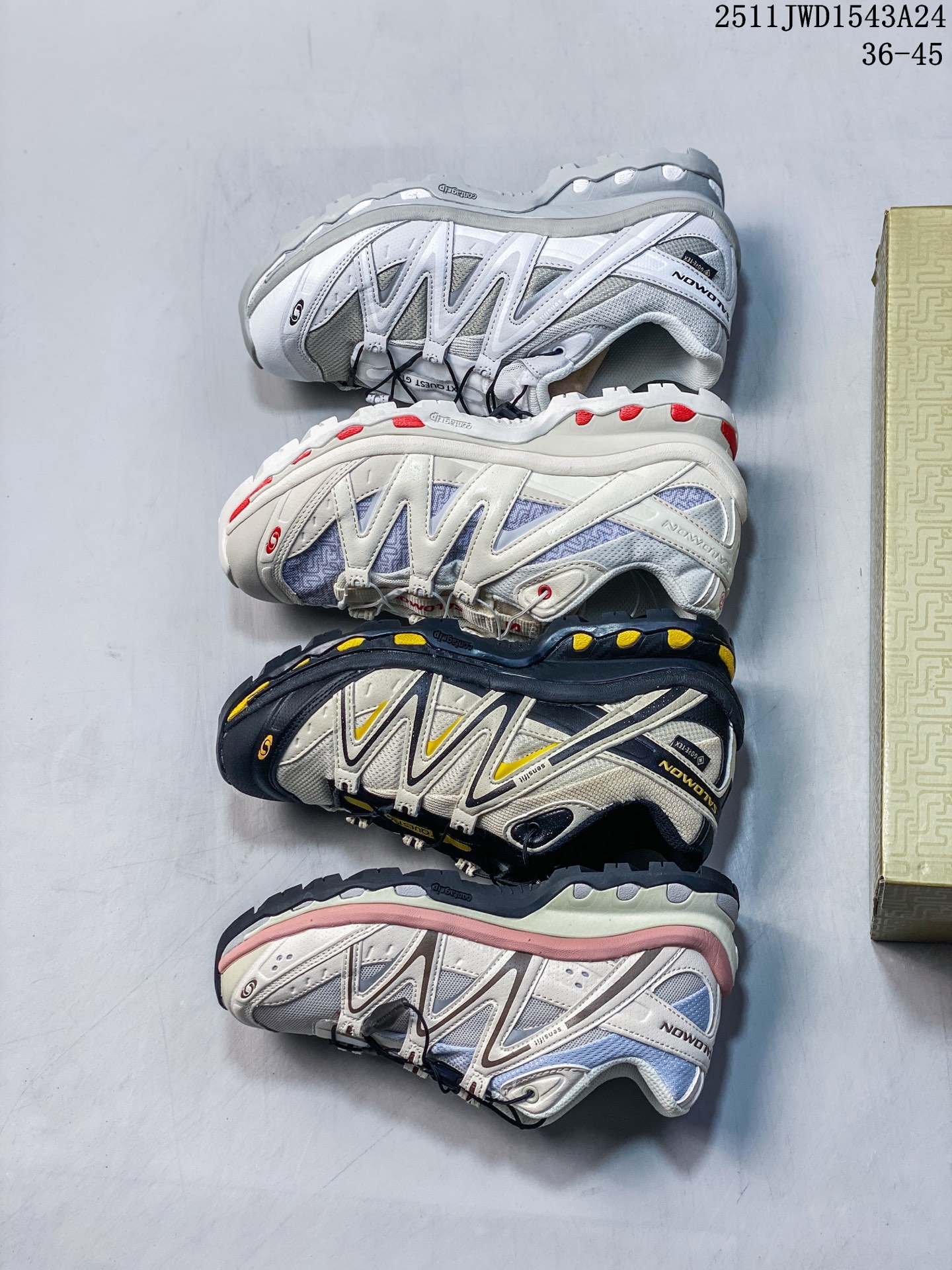 🈴️💰180
公司级✅SALOMON萨洛蒙 XT-QUEST 探索者系列户外越野跑鞋
鞋面采用SENSIFIT贴合技术 全方位贴合包裹脚型 鞋跟部鞋底牵引设计 提供强大的抓地性能 更适应野外崎岖不平的道路 其3D ADVANCED CHASSIS底盘 材料轻量大化 钉齿设计更具稳定性 防护性 鞋底易磨损区运用CONTAGRIP高耐磨材料 应对城市硬质路面长距离跑考验 
货号:474296-33
尺码:36 36.5 37.5 38 38.5 39 40 40.5 41 42 42.5 43 44 45
11JWD1543A24