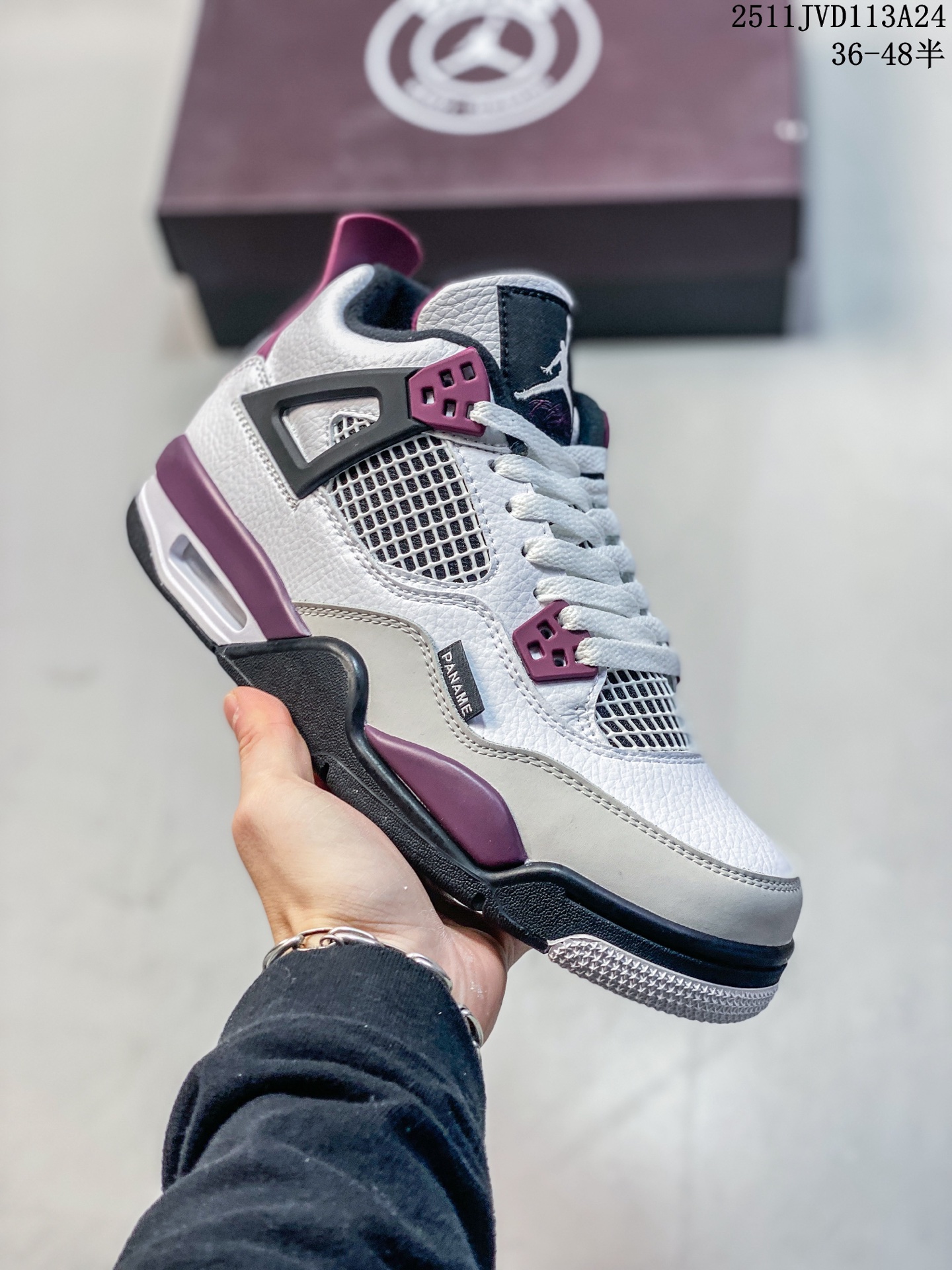 公司级✅Nike Air Jordan 4 Retro 耐克 迈克尔·乔丹AJ4代中帮复古休闲运动文化篮球鞋 原厂材料TPU超Q弹网格材质 缜密拉帮及中底钢印细节 组合开窗式气垫大底 货号:DR5415-100 ID:JHD170-AZF 11JVD113A24
