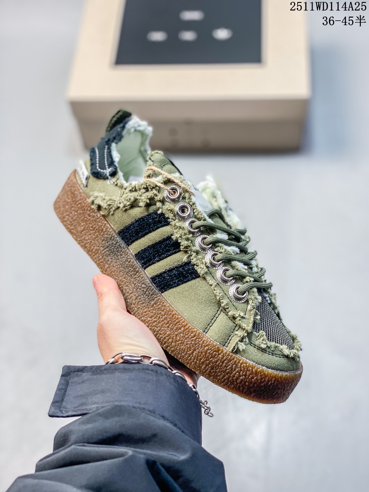 公司级✅Song For The Mute x Adidas Originals Campus 80s 联名款 阿迪达斯 三叶草低帮休闲鞋 官方货号:ID4792 ID:DGD170-AZG 11WD114A25