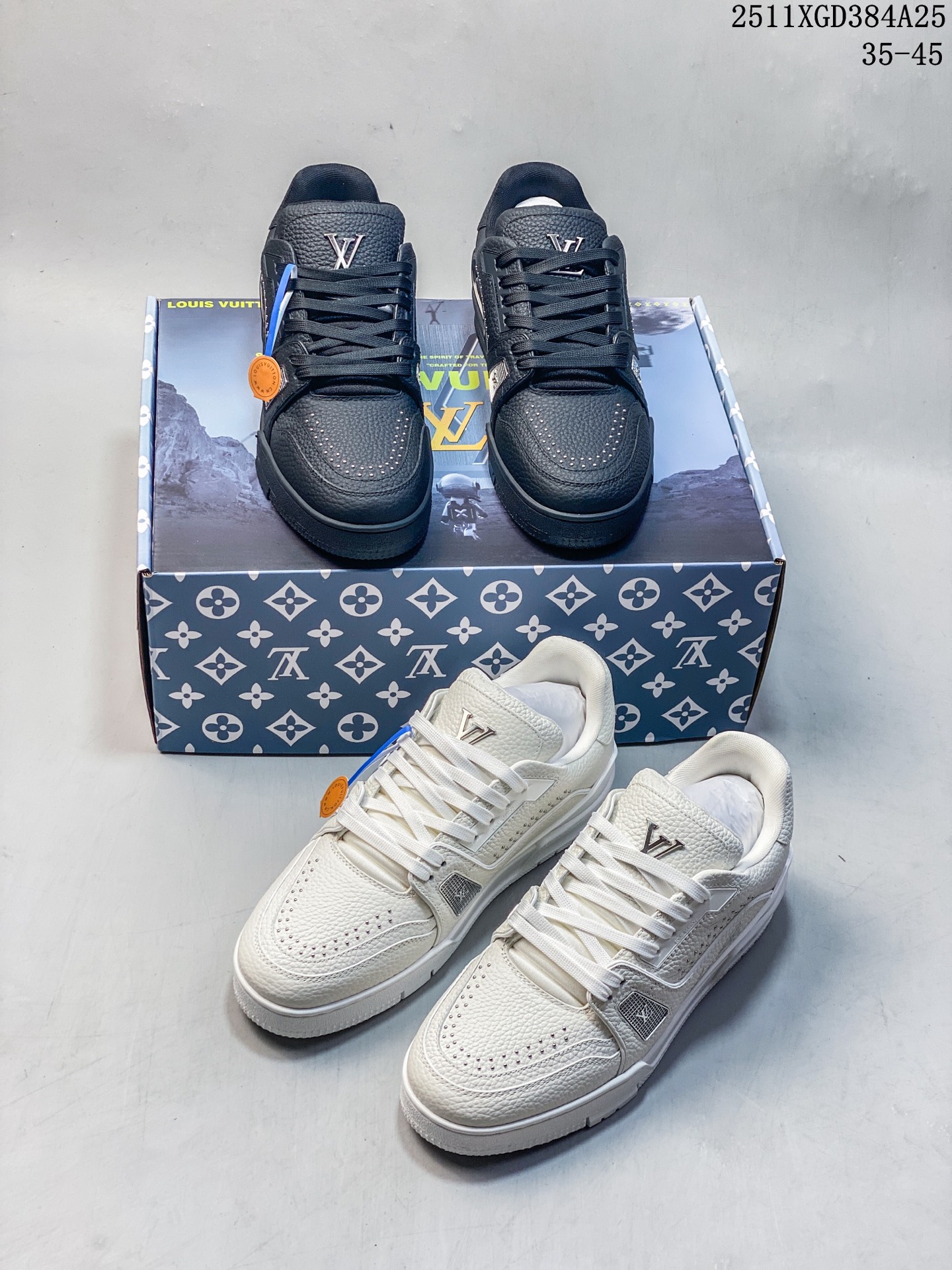 🈴️💰440
东莞纯原
驴家LV Trainer 原版完美楦型 东莞大厂出产 品控胜过市面百分之95 黑色 白色 铆钉配色
原版正确TPU大底 标准原版大底克重152k 独家底磨 实物到手质感重量完全区别与市面版本。
开发费5w+ 质感媲美原版 密集度超高 区别于同行色泽质感 意大利进口头层一刀切小牛皮 皮料厚实度韧性高于市面
原版垫脚聚米微料加透气英伦网布 都是按正品一比一打造开发 不偷半点料 不掺半点假
细节原版一致 可对比 全包套原版包装配件 目前市面一梯队级别
⚠市场太杂请注意混卖版本 可区别材料 版型 质感 包装配件 一切肉眼可见的细节。
11XGD384A25