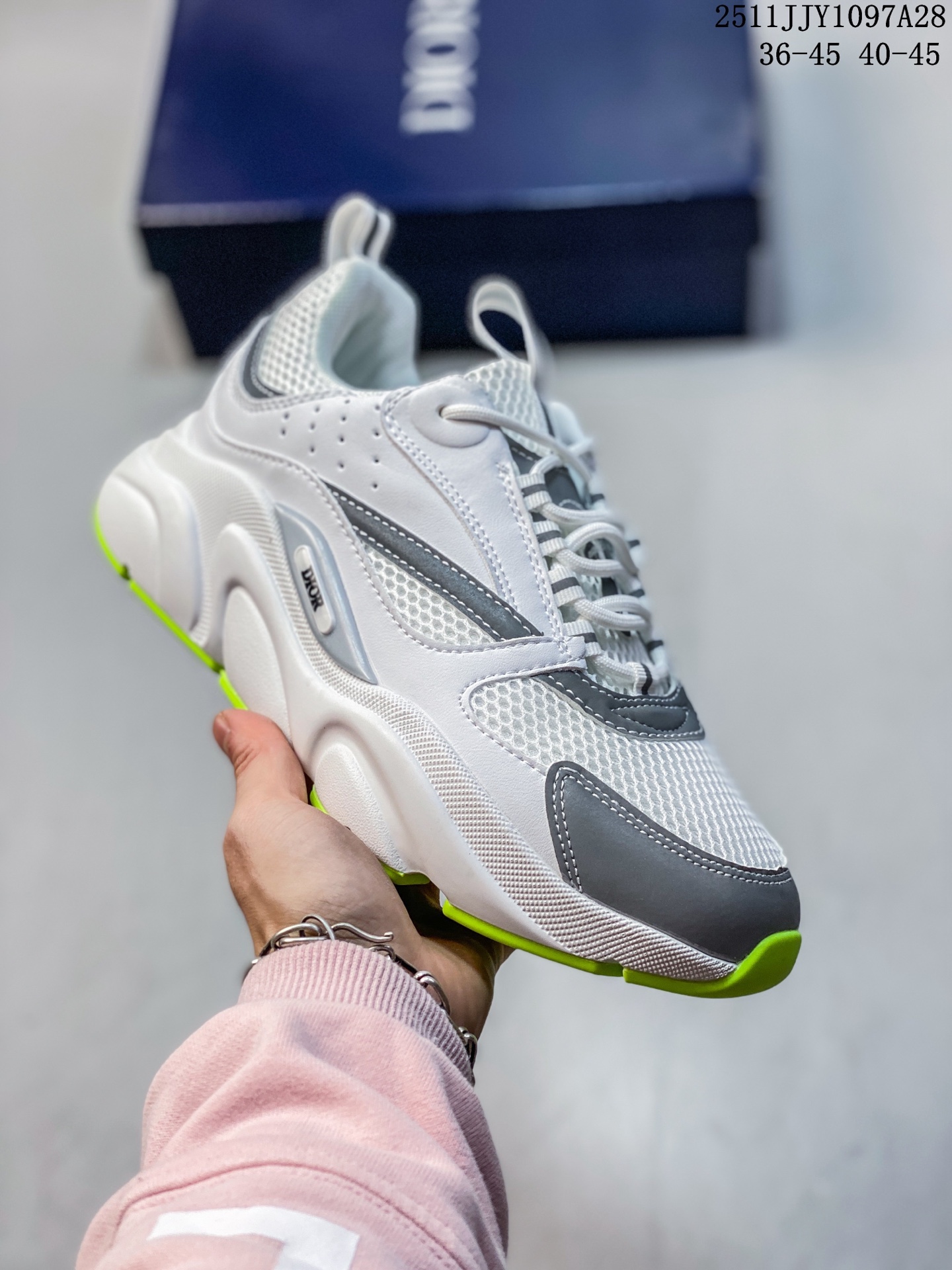 💰135 真标✅DIOR迪奥 B22 牛皮 科技网布 舒适日常 低帮 生活休闲鞋！ ID:HL141151123 Size:如图 11JJY1097A28