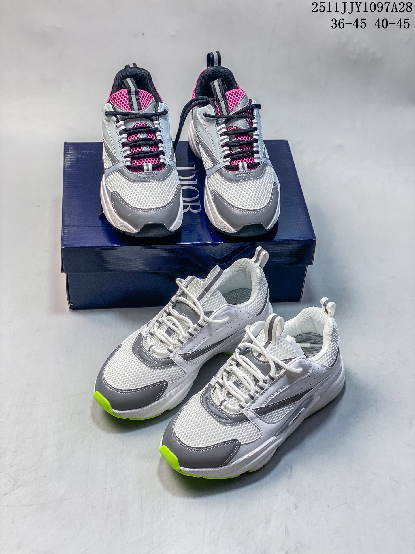 🈴️💰135 真标✅DIOR迪奥 B22 牛皮 科技网布 舒适日常 低帮 生活休闲鞋! ID:HL141151123 Size:如图 11JJY1097A28