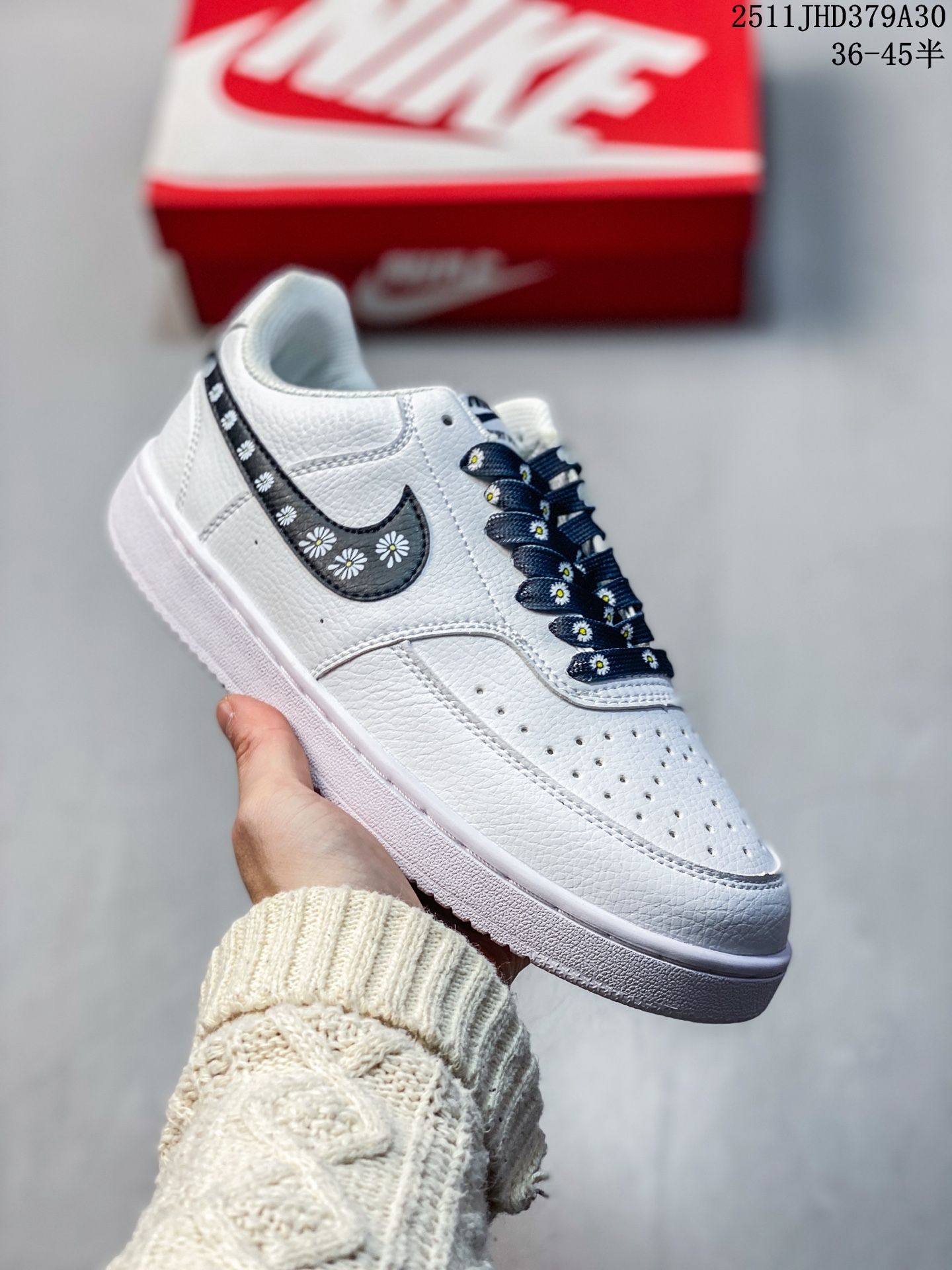 💰150 真标半码 Nike/耐克Court Vision DIY男女耐磨低帮运动板鞋YSDH32 11JHD379A30