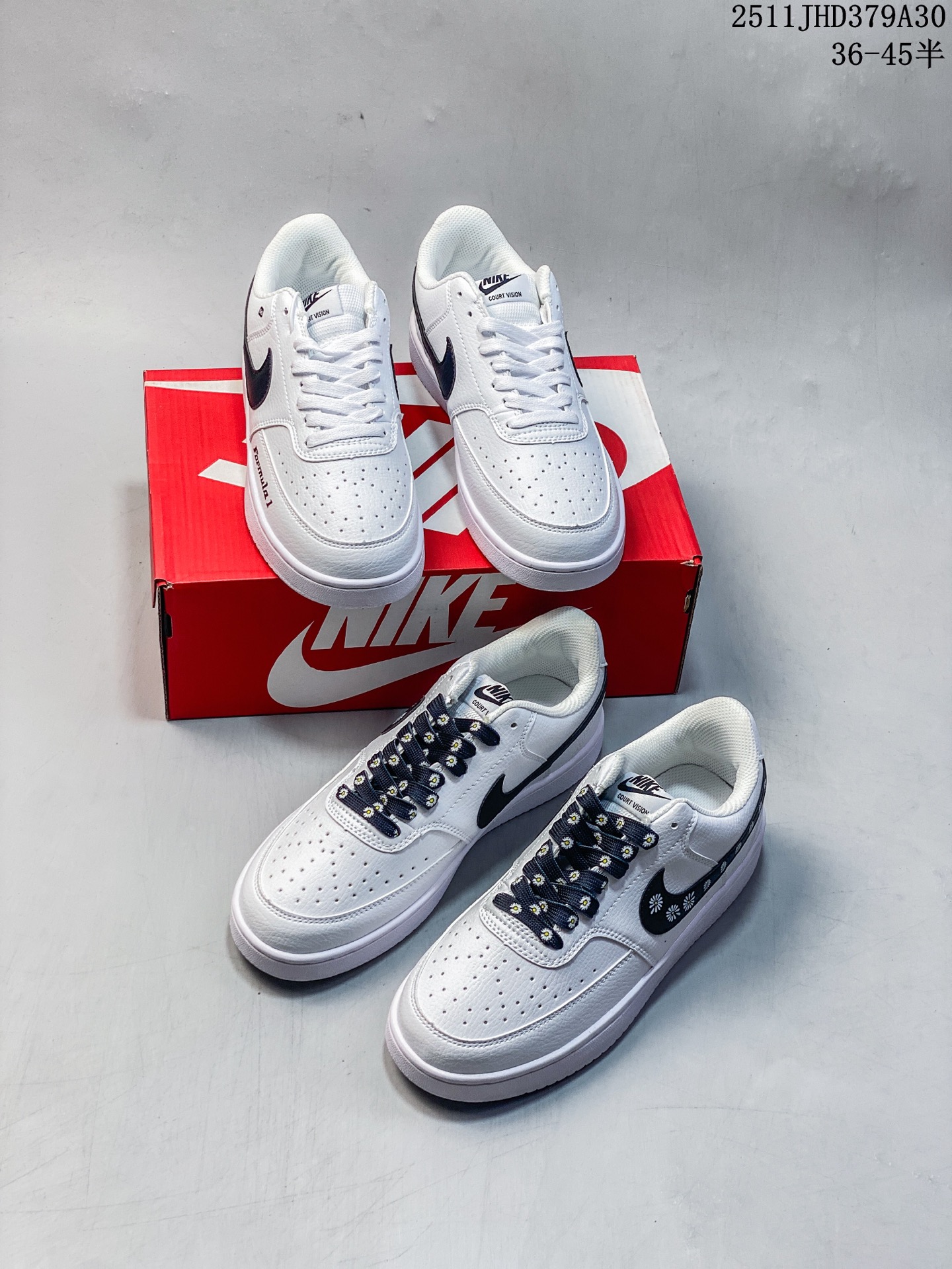 🈴️💰150 真标半码 Nike/耐克Court Vision DIY男女耐磨低帮运动板鞋YSDH32 11JHD379A30