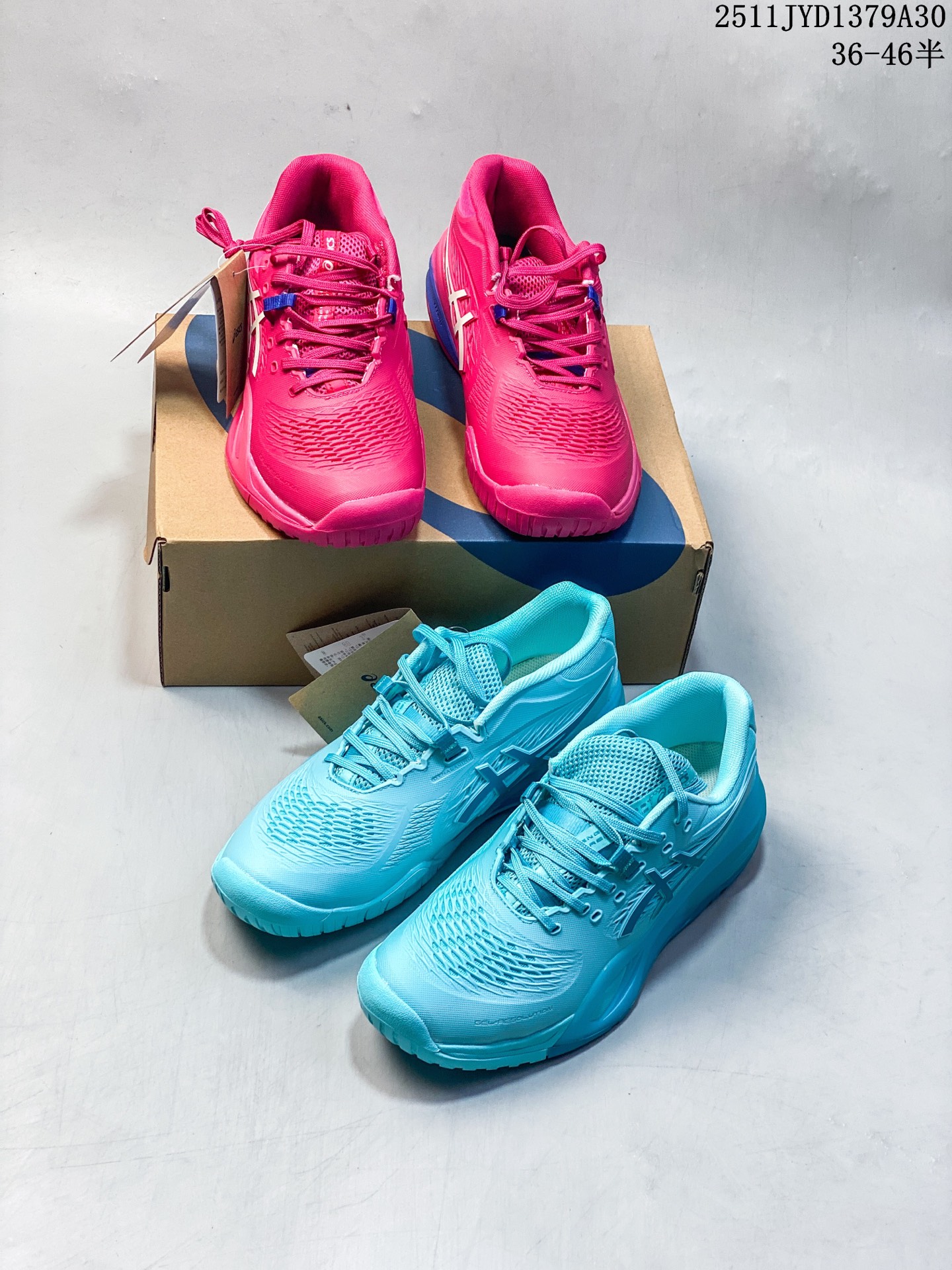 公司级✅Asics Gel-Resolution X 亚瑟士运动休闲透气专业网球鞋 轻量舒适透气材质 全滴塑鞋面中底3D可视GEL缓震胶效果 升级FLYTEFOAM BLAST全新缓震中底部位科技材质 JYD1379A30