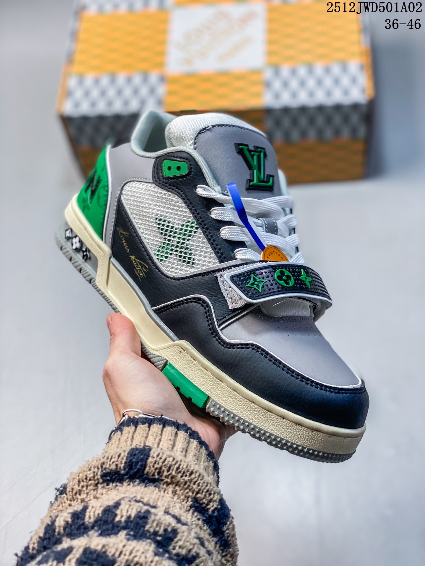 💰180 全新LV路易威登 LV ARCH LIGHT SNEAKER 休闲运动文化百搭篮球板鞋 12JWD501A02