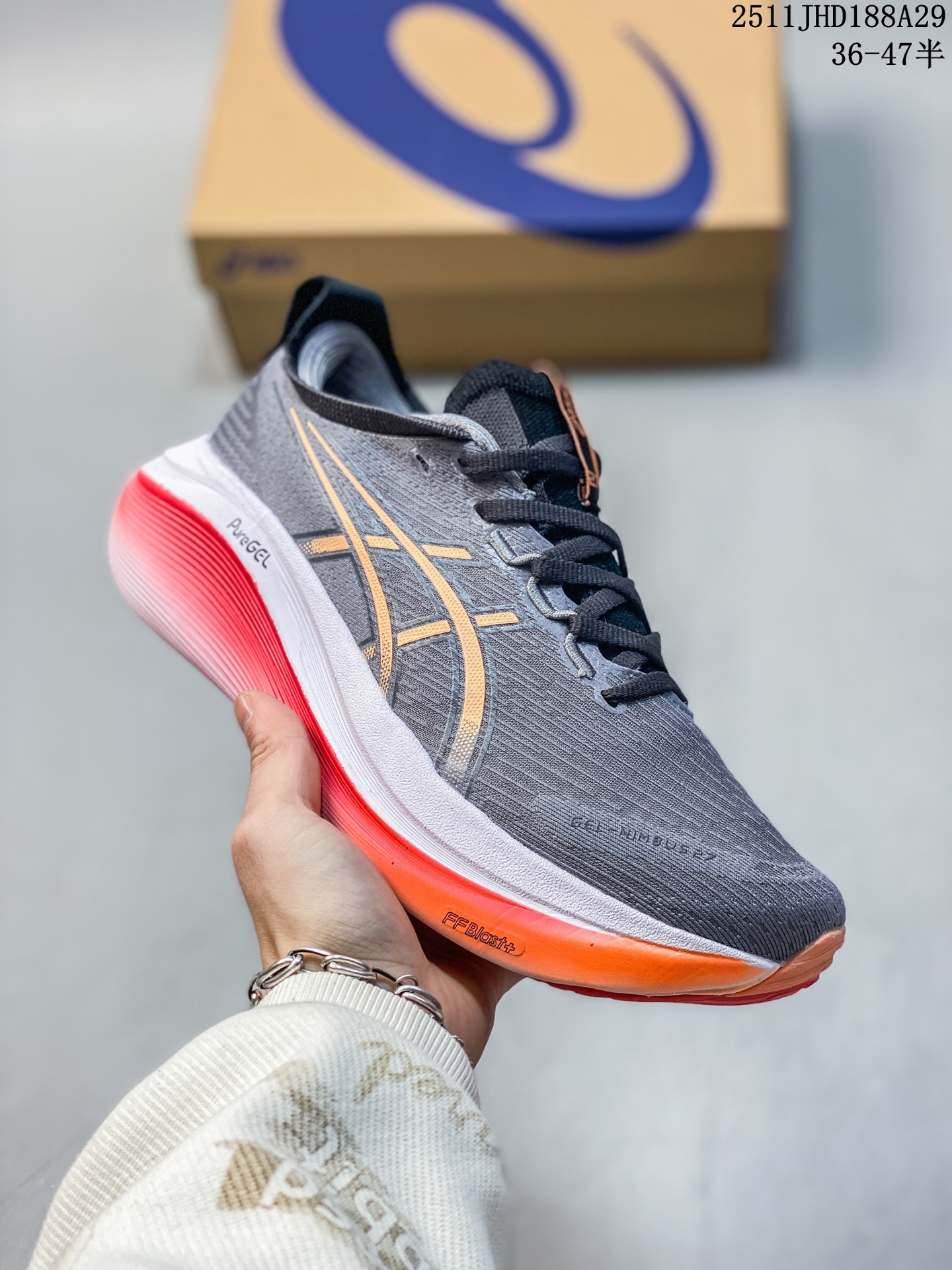 💰150
Asics/亚瑟士 原档案数据开发楦型纸版,原装印尼代工进口单丝纤维工程网布鞋面,轻量舒适透气材质,后跟环绕式可视GEL缓震胶效果,采用前掌FLYTEFOAM Propel缓震中底科技❗️跑步由自己定义「跑鞋之王」日本专业跑鞋品牌亚瑟士Asics Gel-Kayano 27代超轻量专业运动慢跑鞋"
类型:男女鞋
码数:36 37 37.5 38 39 39.5 40.5 41.5 42 42.5 43.5 44 44.5 45
编码:1125230.SS
11JHD188A29