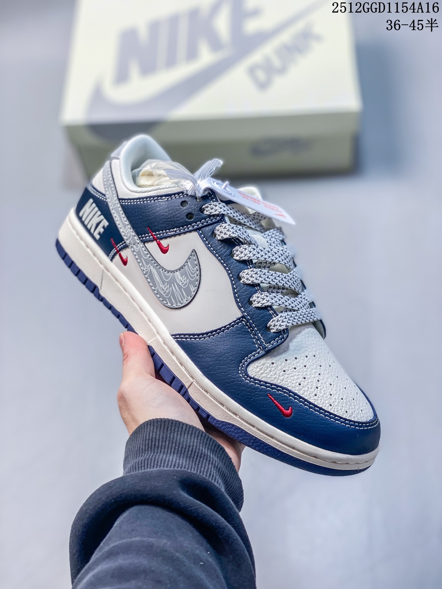 海外爆款限量发售!高端定制Nike SB Dunk Low “nike联名——蓝灰绿 高端定制 低帮休闲板鞋 定制鞋盒 大厂纯原品质出货 超高清洁度 皮料切割干净无任何毛边 细节完美 货号:HS1239-006 GGD1154A16