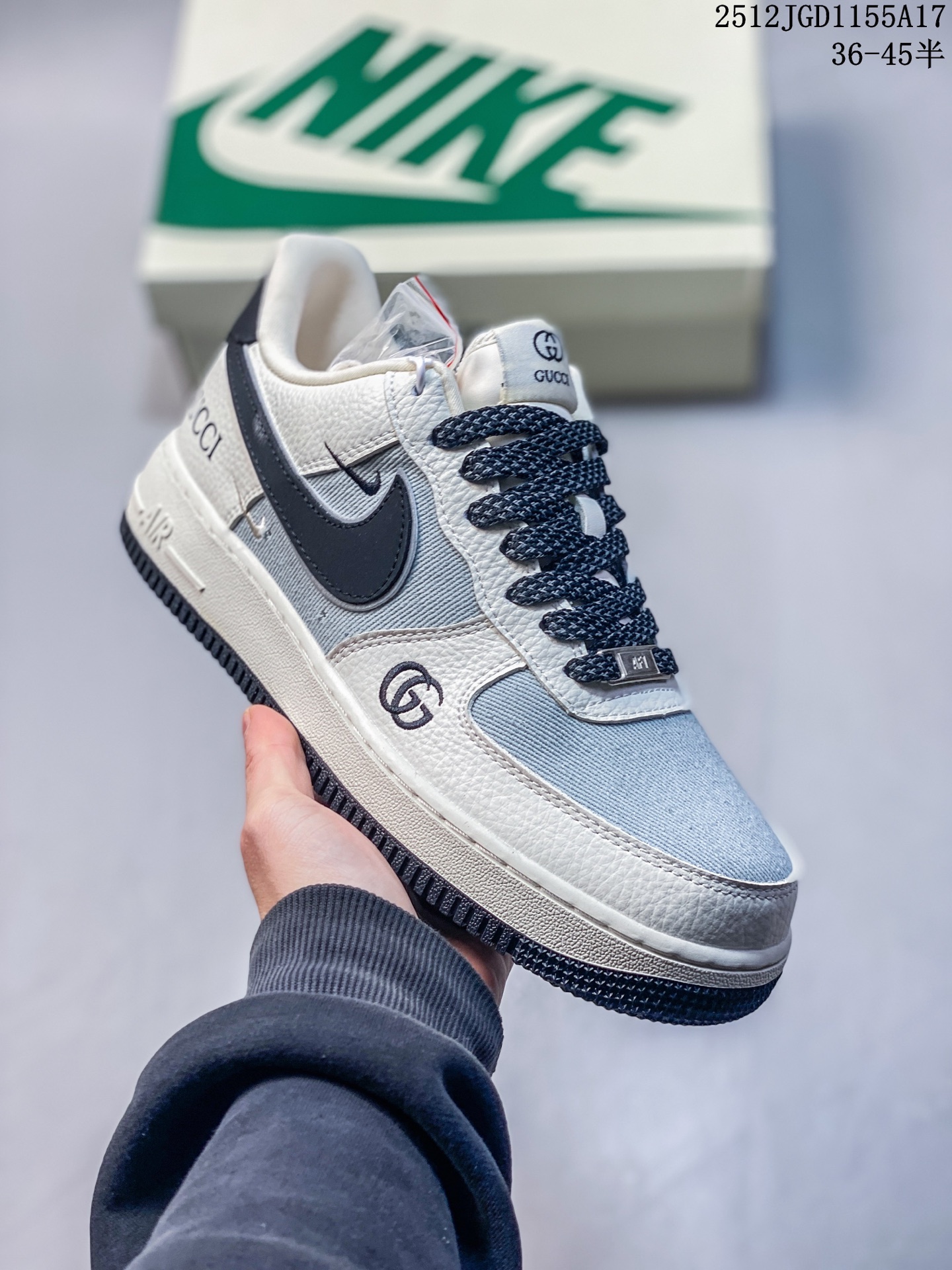 💰140
Force 1 '07 Low GUCCI 联名--白浅褐色空军一号低帮 运动鞋 休闲鞋   折边针车   工艺难度大 原楦头原纸板  高端定制鞋盒 原厂鞋底 超高清洁度 细节完美
货号：YF9511-807
Size：36 36.5 37.5 38 38.5 39 40 40.5 41 42 42.5 43 44 44.5 45
12JGD1155A17