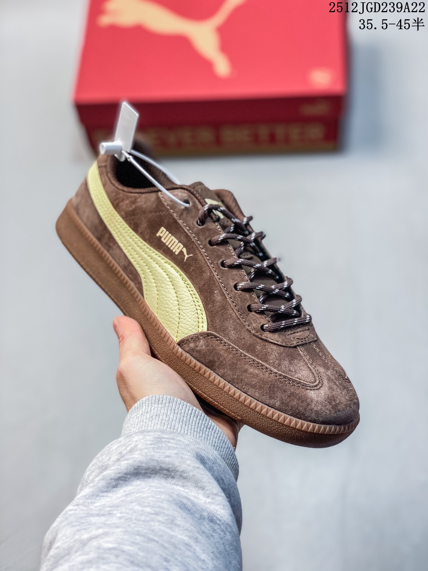 公司级✅Puma 9-T Suede 彪马 百搭舒适 低帮休闲德训鞋 官方货号:406756-05 ID:JZD101-QZE 12JGD239A22