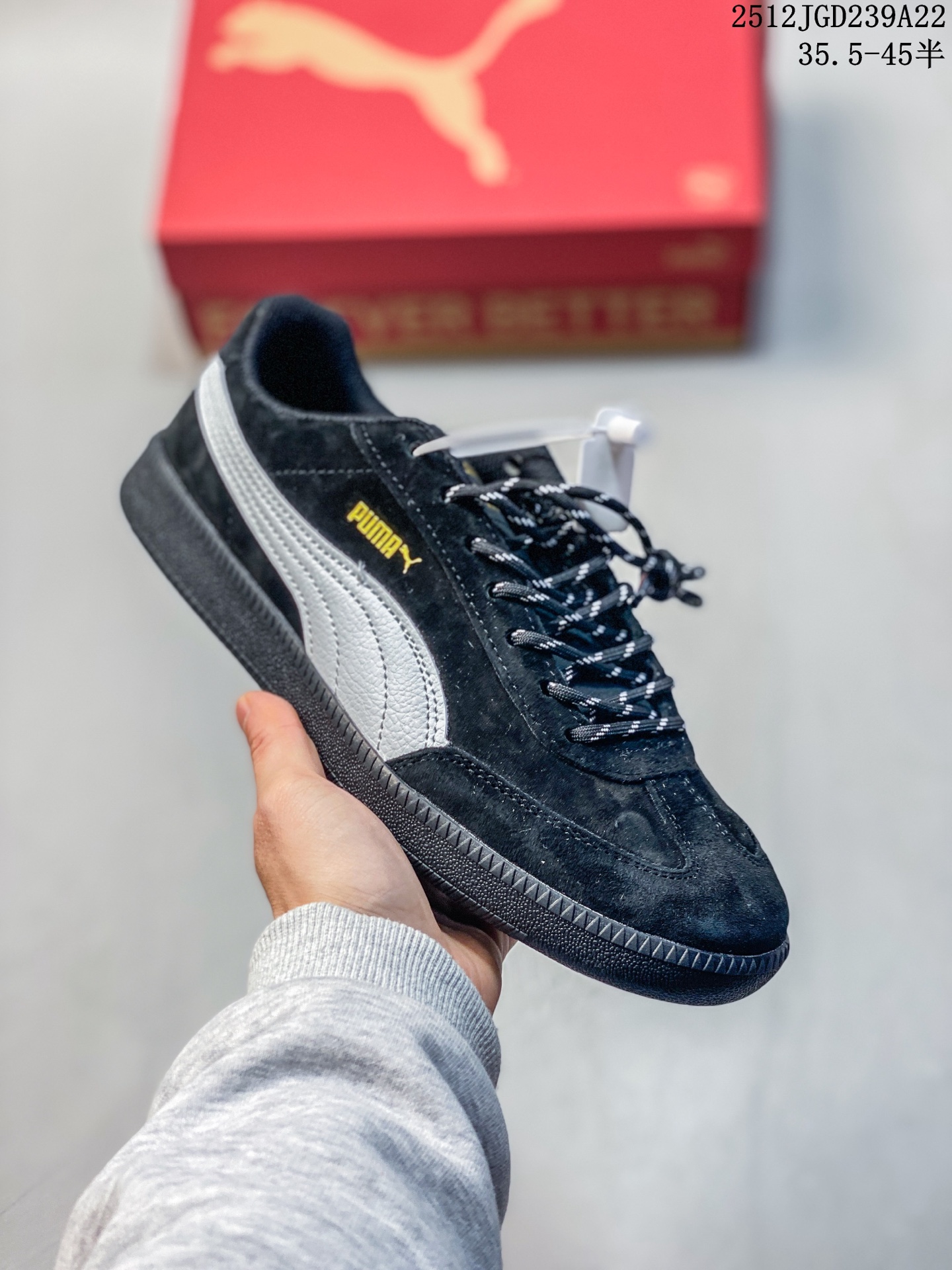 公司级✅Puma 9-T Suede 彪马 百搭舒适 低帮休闲德训鞋 官方货号:406756-05 ID:JZD101-QZE 12JGD239A22