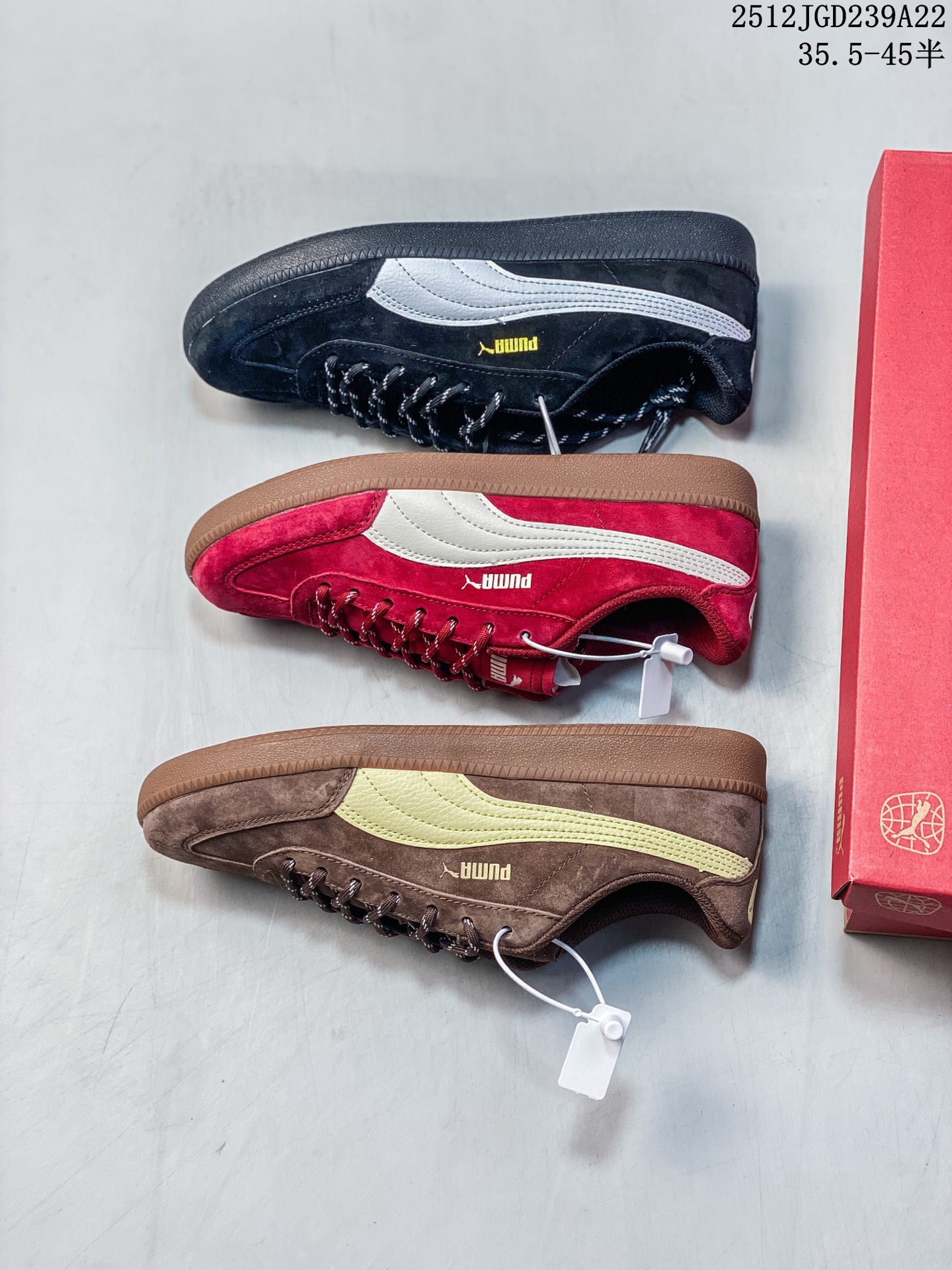 公司级✅Puma 9-T Suede 彪马 百搭舒适 低帮休闲德训鞋 官方货号:406756-05 ID:JZD101-QZE 12JGD239A22