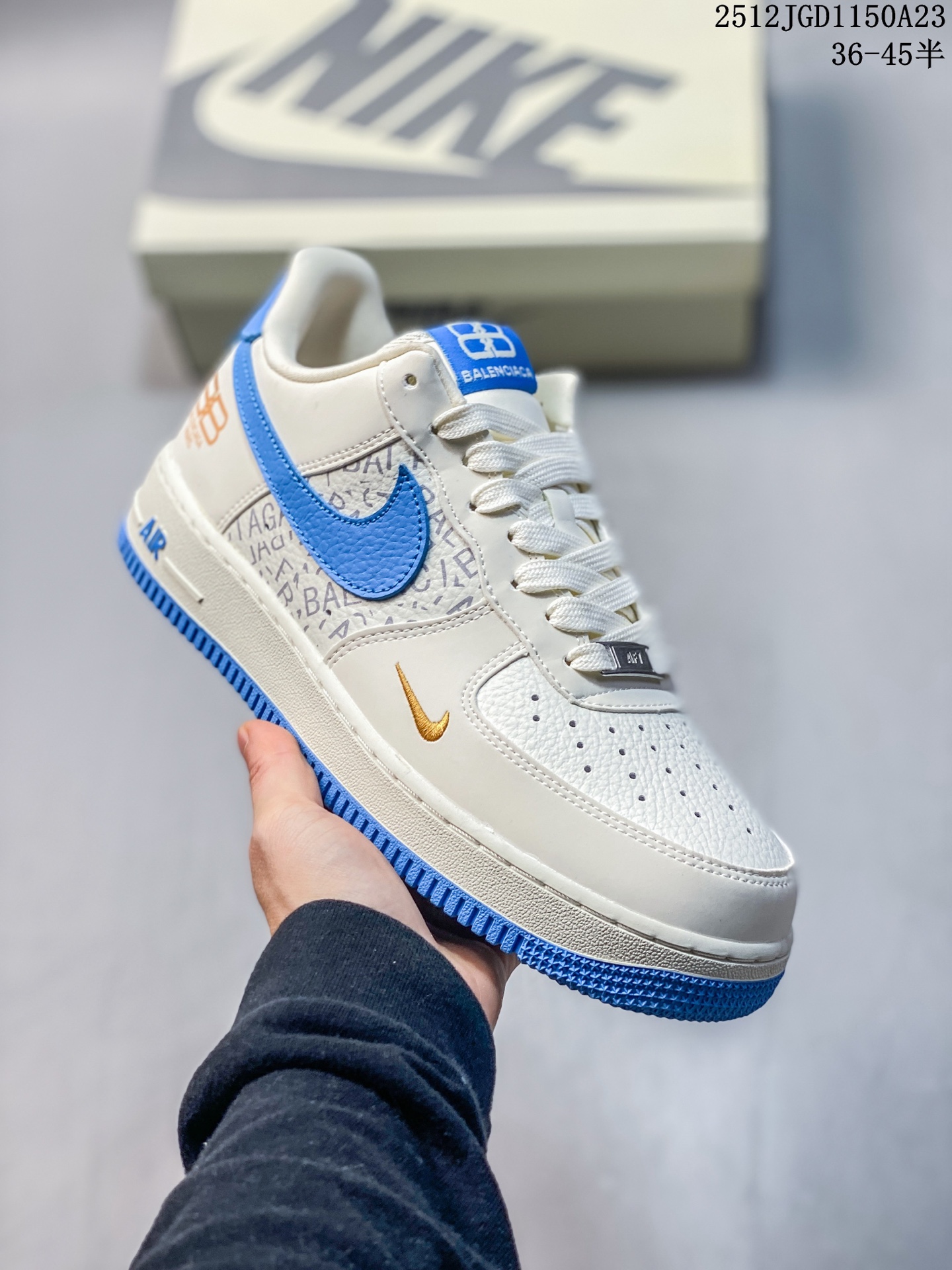 💰140
海外限量发售！公司级NIke Air Force 1 '07 Low GUCCI 联名--灰蓝空军一号低帮 运动鞋 休闲鞋   折边针车  高级夜光效果 工艺难度大 原楦头原纸板  高端定制鞋盒 原厂鞋底 超高清洁度 细节完美
货号：YF9511-800
Size：36 36.5 37.5 38 38.5 39 40 40.5 41 42 42.5 43 44 44.5 45
12JGD1159A23