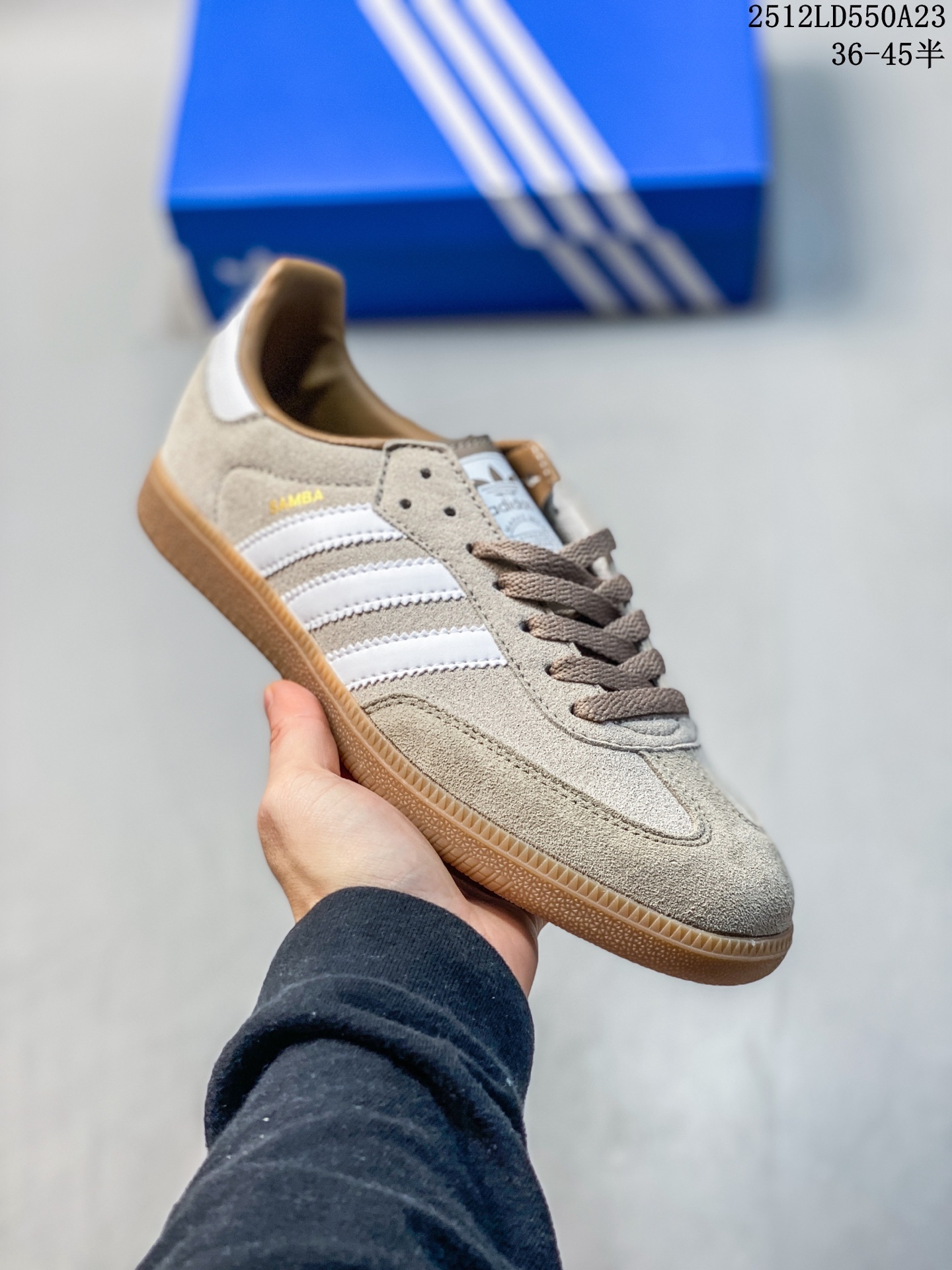 adidas originals GAZELLE "Beige" 绒面革 时尚百搭 耐磨轻便 低帮 板鞋 男女款 米色 12LD550A23