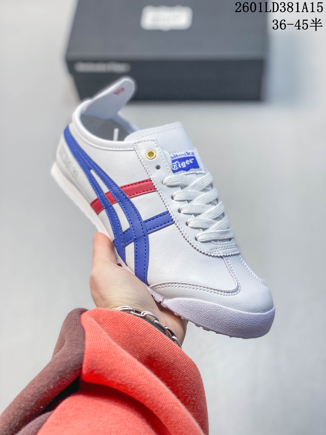 💰💰80.00
鬼冢虎Onitsuka Tiger Mexico 66 一脚蹬男女同款皮革鞋面休闲板鞋 鬼冢虎Onitsuka Tiger的MEXICO 66™系列是其经典复古运动鞋的代表作之一，而“一脚蹬”设计的SLIP-ON款式则是在此基础上的便捷化改良，主打无需系带、穿脱快速的休闲体验‌。该系列鞋款通常采用帆布材质，强调透气性和舒适度，并延续了MEXICO 66的复古外观，如侧面的标志性条纹设计和流畅的鞋型轮廓‌。

尺码:  36-45含半码
01LD381A15