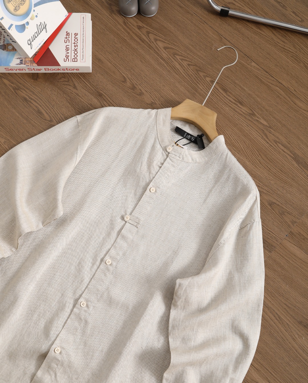 Elegante Camisa Ligera de Manga Larga con Cuello Mao para Hombre 10 o 1j0lt7231g7g72v1e9n87014us2