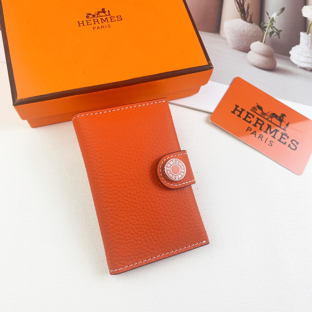 Hermes Wallet Card pack Calfskin Cowhide