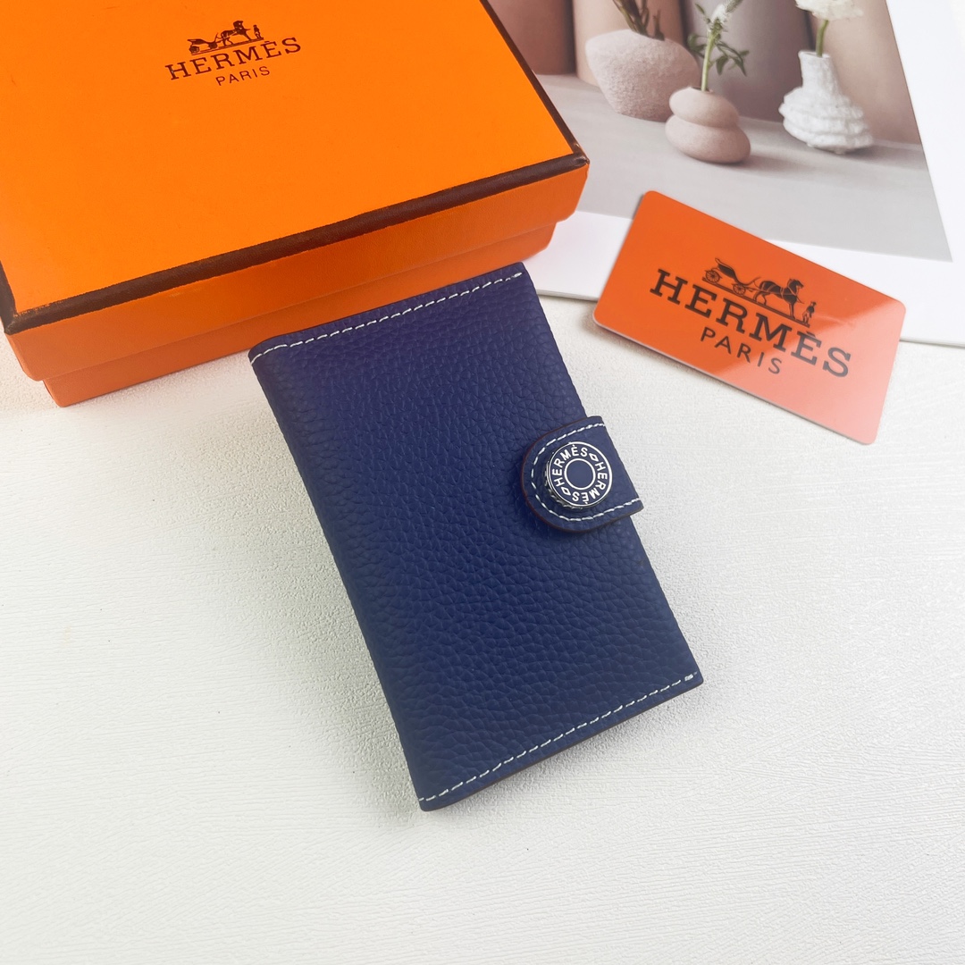 Hermes Wallet Card pack Calfskin Cowhide