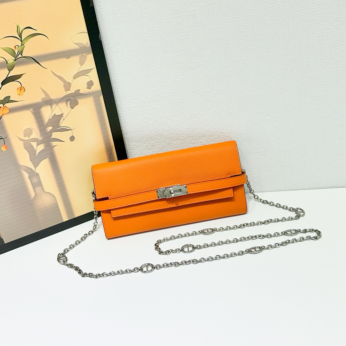 HERMES  kelly bag 💋材质:进口empson 牛皮💋尺寸：20cm*11cm*3cm💋型