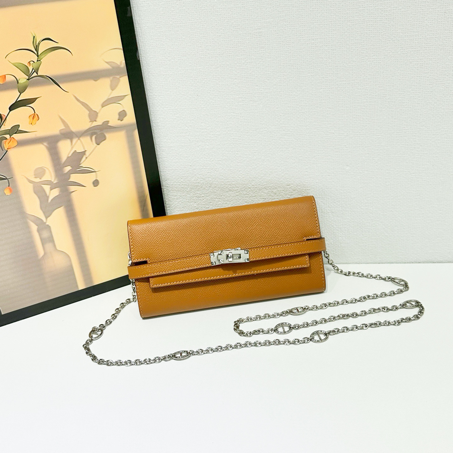 HERMES  kelly bag 💋材质:进口empson 牛皮💋尺寸：20cm*11cm*3cm💋型