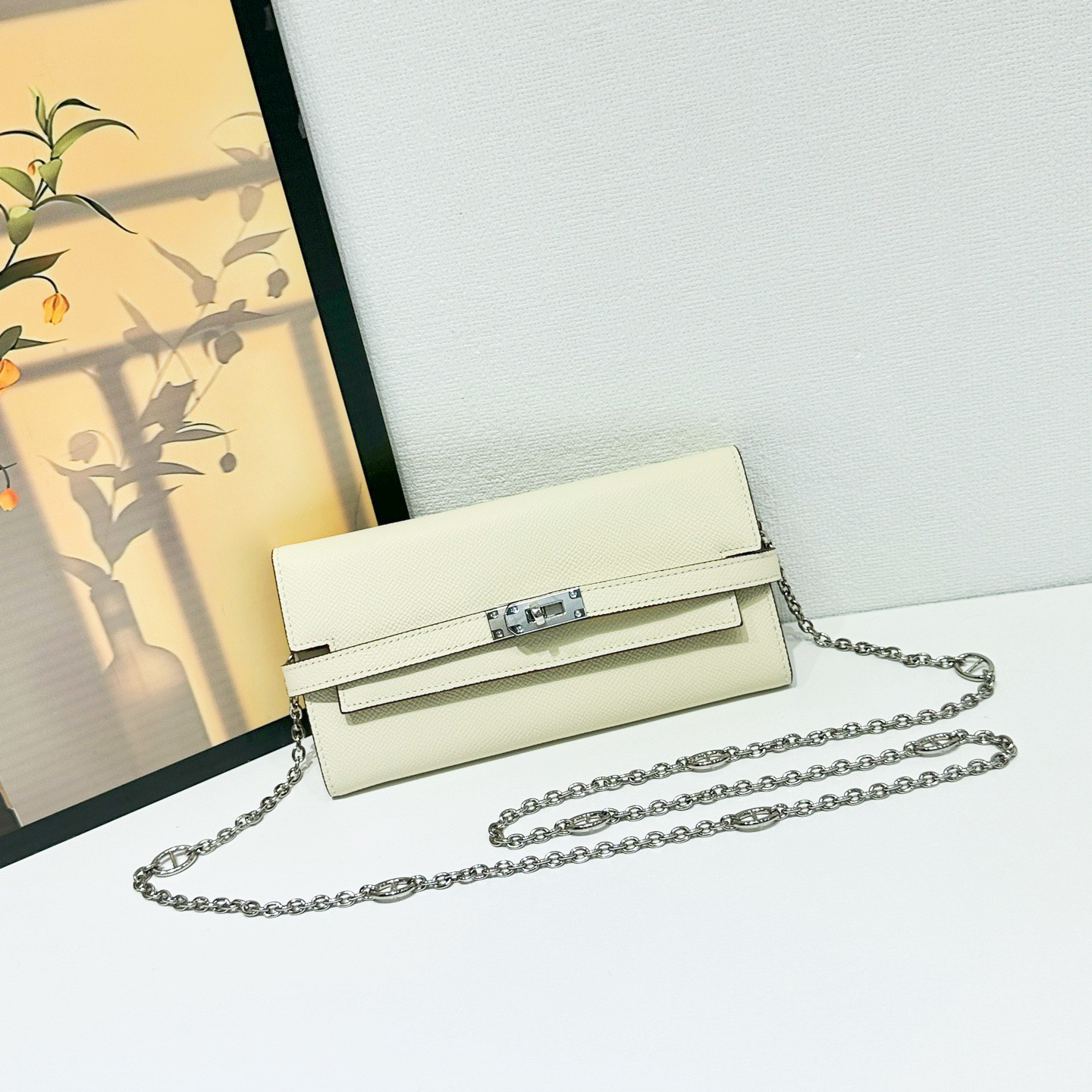 HERMES  kelly bag 💋材质:进口empson 牛皮💋尺寸：20cm*11cm*3cm💋型