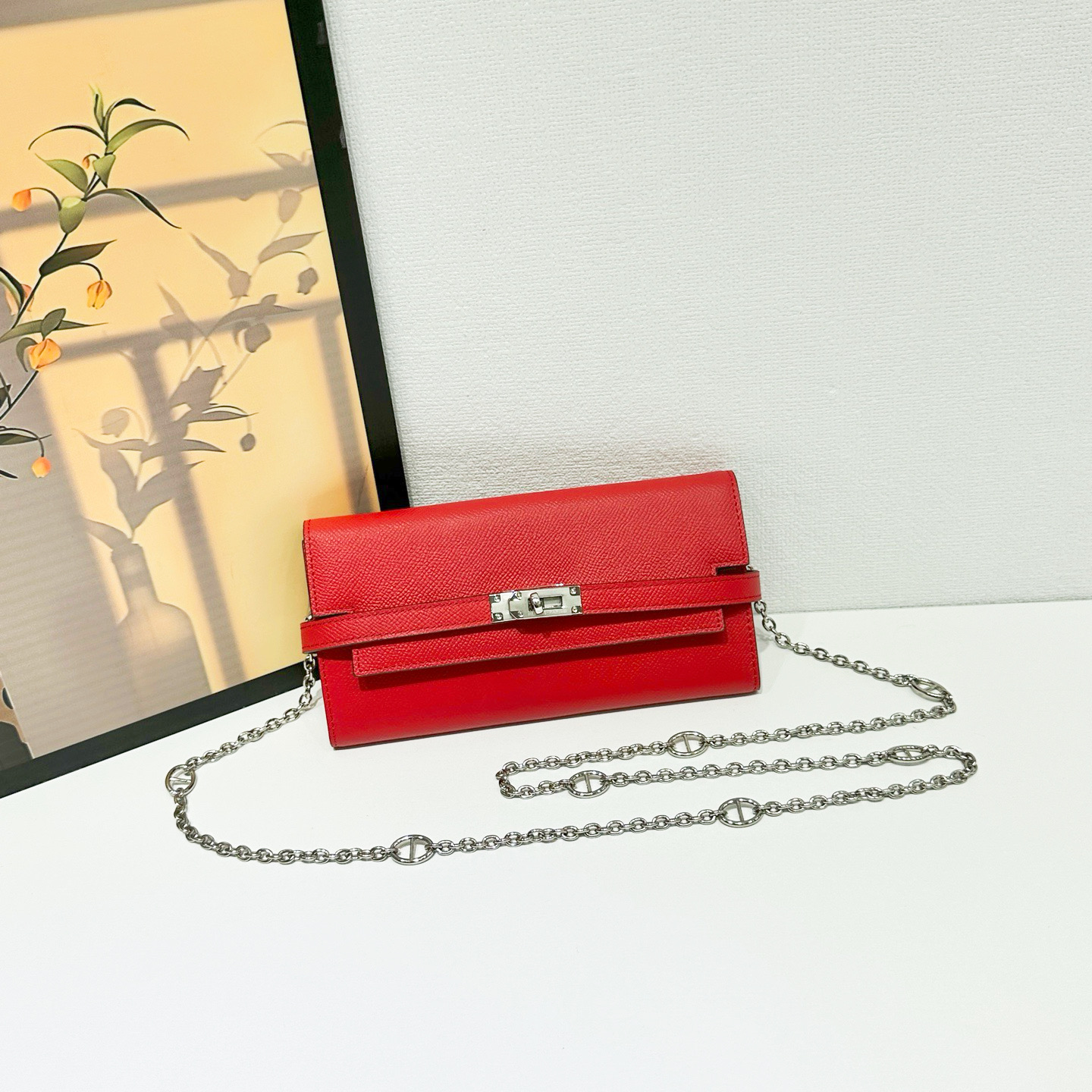 HERMES  kelly bag 💋材质:进口empson 牛皮💋尺寸：20cm*11cm*3cm💋型
