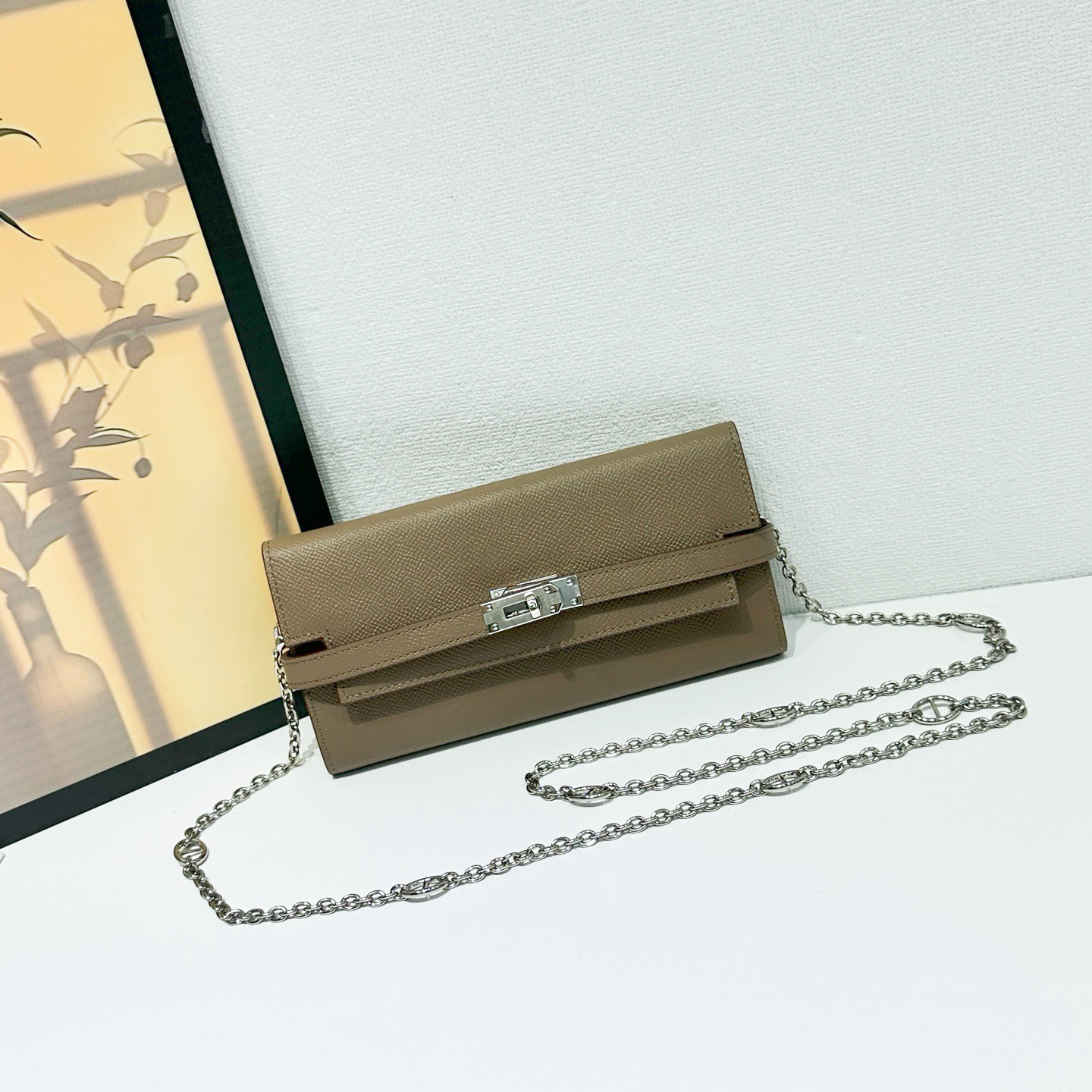 HERMES  kelly bag 💋材质:进口empson 牛皮💋尺寸：20cm*11cm*3cm💋型