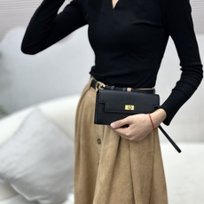Hermes-Kelly Pocket长钱包➕斜挎包 Madame小牛皮长钱包➕斜挎包 - 6个卡槽 - 一个拉链口袋 Hermes-Kelly Pocket长钱包➕斜挎包 Madame小牛皮长钱包➕斜挎包 - 6个卡槽 - 一个拉链口袋