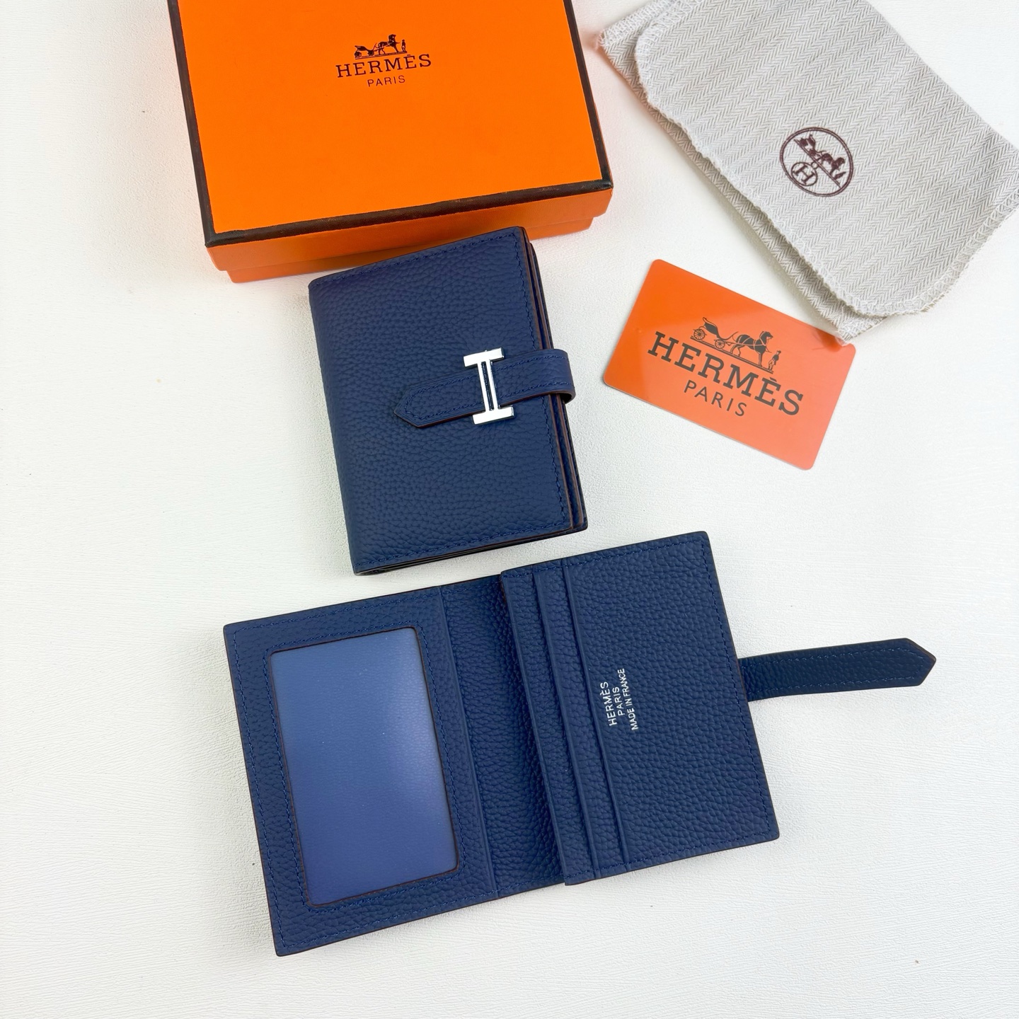 Hermes togo 小牛皮卡包 7