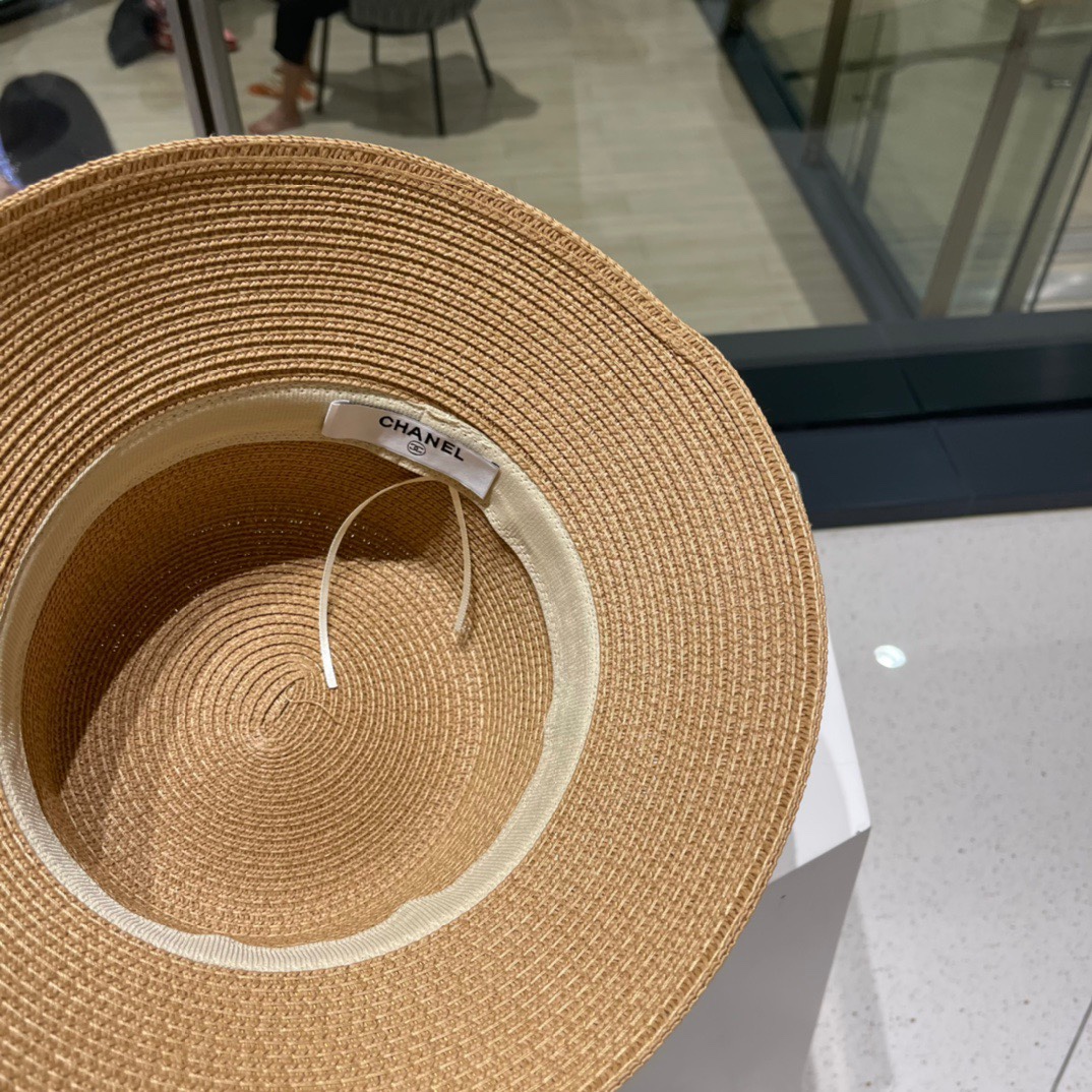  Chanel香奈儿草帽，头围57cm。