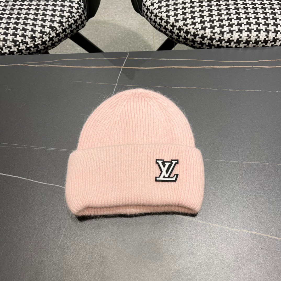Top brands like Louis Vuitton Hats Knitted Hat Knitting Rabbit Hair Wool Fall/Winter Collection