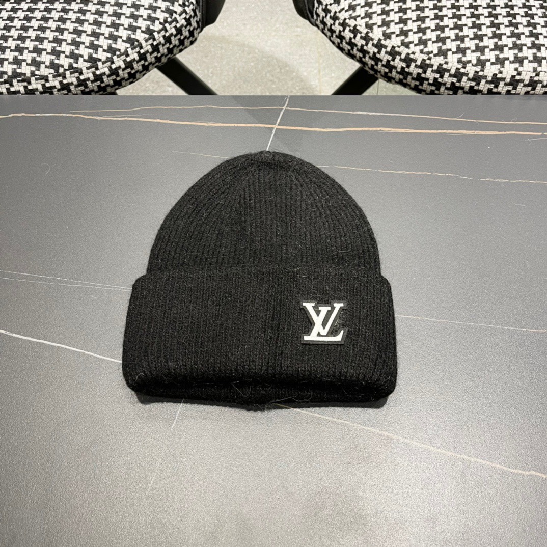 Louis Vuitton Hats Knitted Hat Knitting Rabbit Hair Wool Fall/Winter Collection