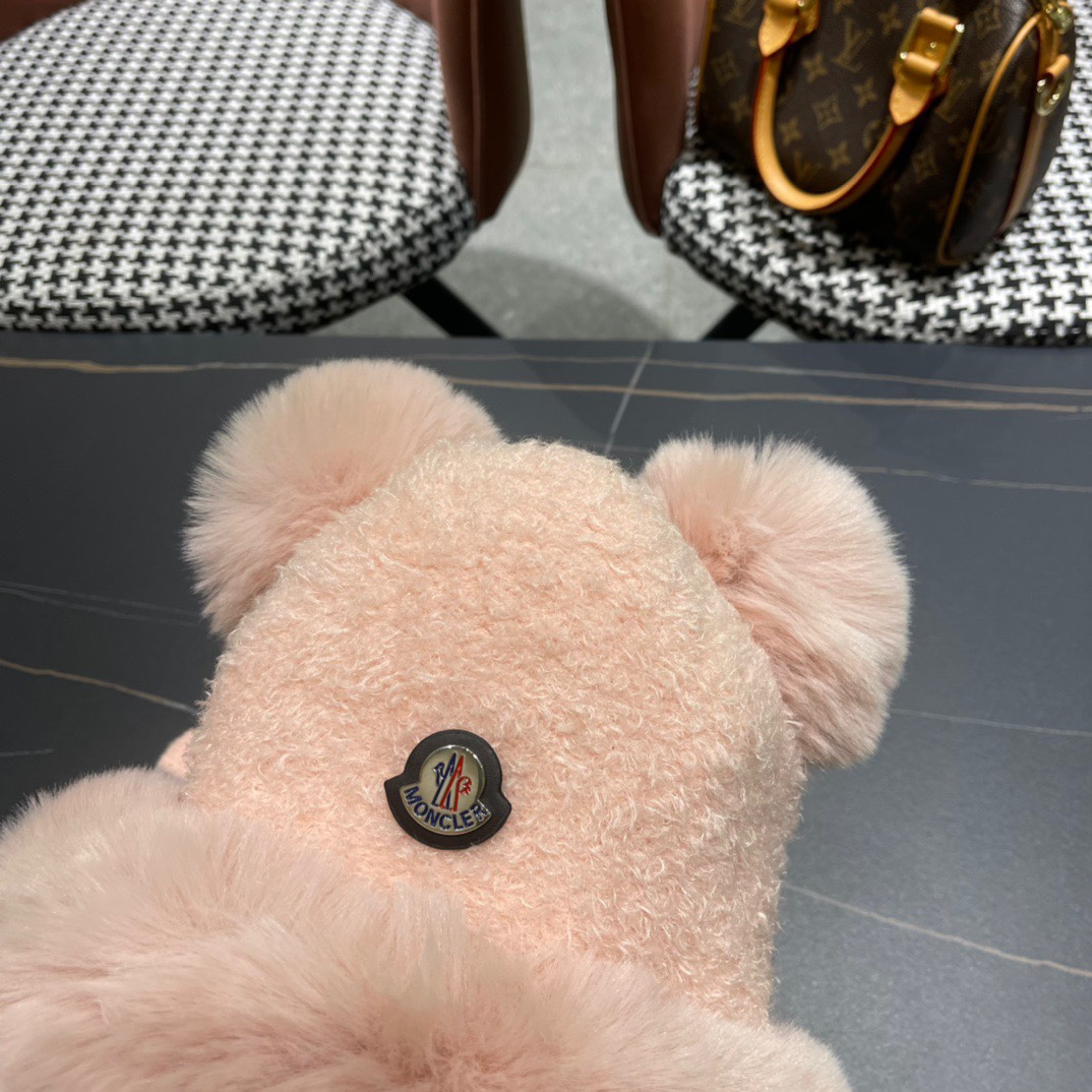 moncler秋冬季新款可爱小熊耳朵百搭毛线帽韩版显脸小保暖套头女帽