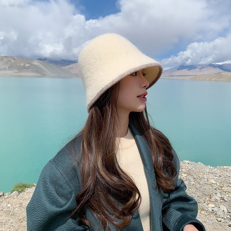 NO:190309,Prada Prada contrast color hat brim knitted fisherman hat women autumn and winter plush warm all-match bucket hat Korean style casual temperament basin hat trendy hat fisherman hat baseball hat knitted hat, hat, prada, prada, espadrilles, hats19860909Prada普拉达撞色帽檐针织渔夫帽女秋冬毛绒保暖百搭水桶帽韩版休闲气质盆帽潮帽子渔夫帽棒球帽针织帽,帽子,prada,prada,espadrilles,hats,hat