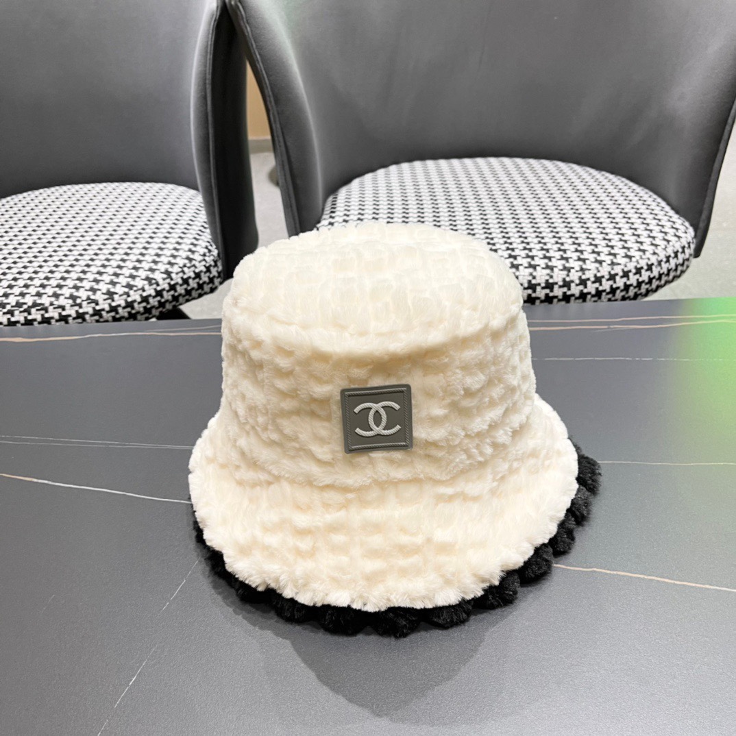 NO:191066,Chanel Chanel fur fisherman hat, black and white, head circumference 57cm, hat, chanel, chanel, espadrilles, hats19860909香奈儿Chanel毛毛渔夫帽,黑 白两色,头围57cm,帽子,chanel,chanel,espadrilles,hats,hat