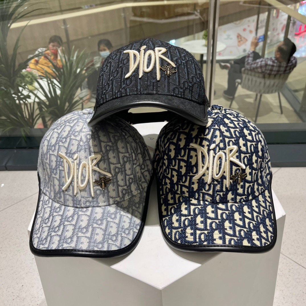 Dior(迪奥) 新款原单棒球帽， 精致格调，很酷很时尚，专柜断货热门，质量超赞